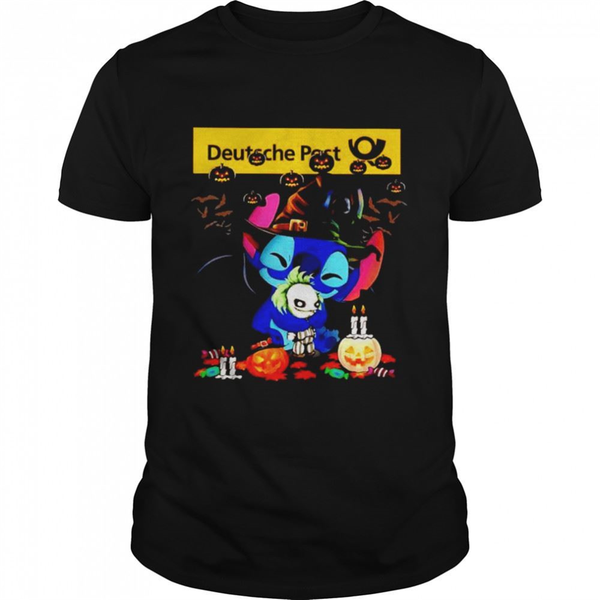 Deutsche Post Stitch Hug Joker Happy Halloween Shirt