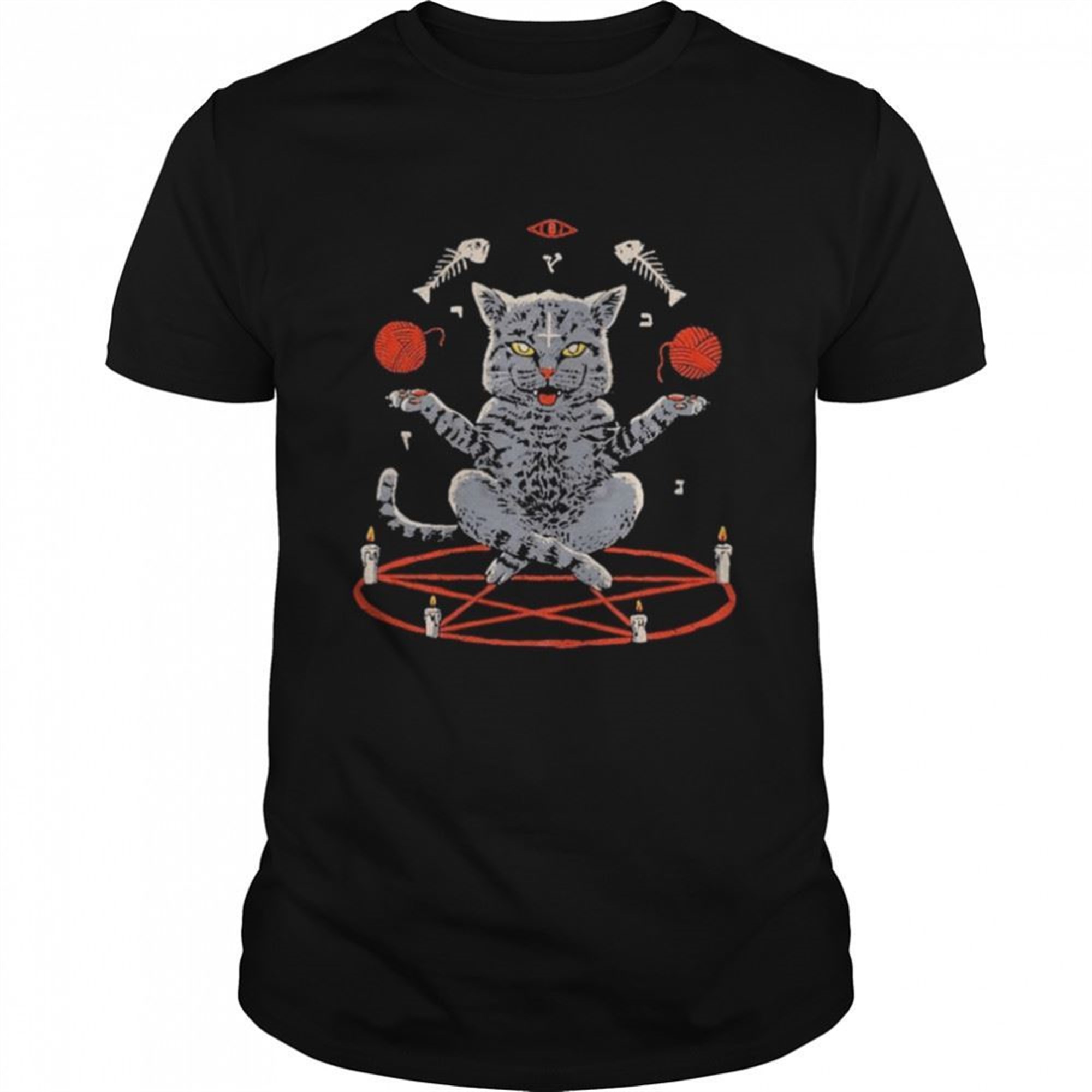 Devious Cat Halloween Black Cat Witch T-shirt