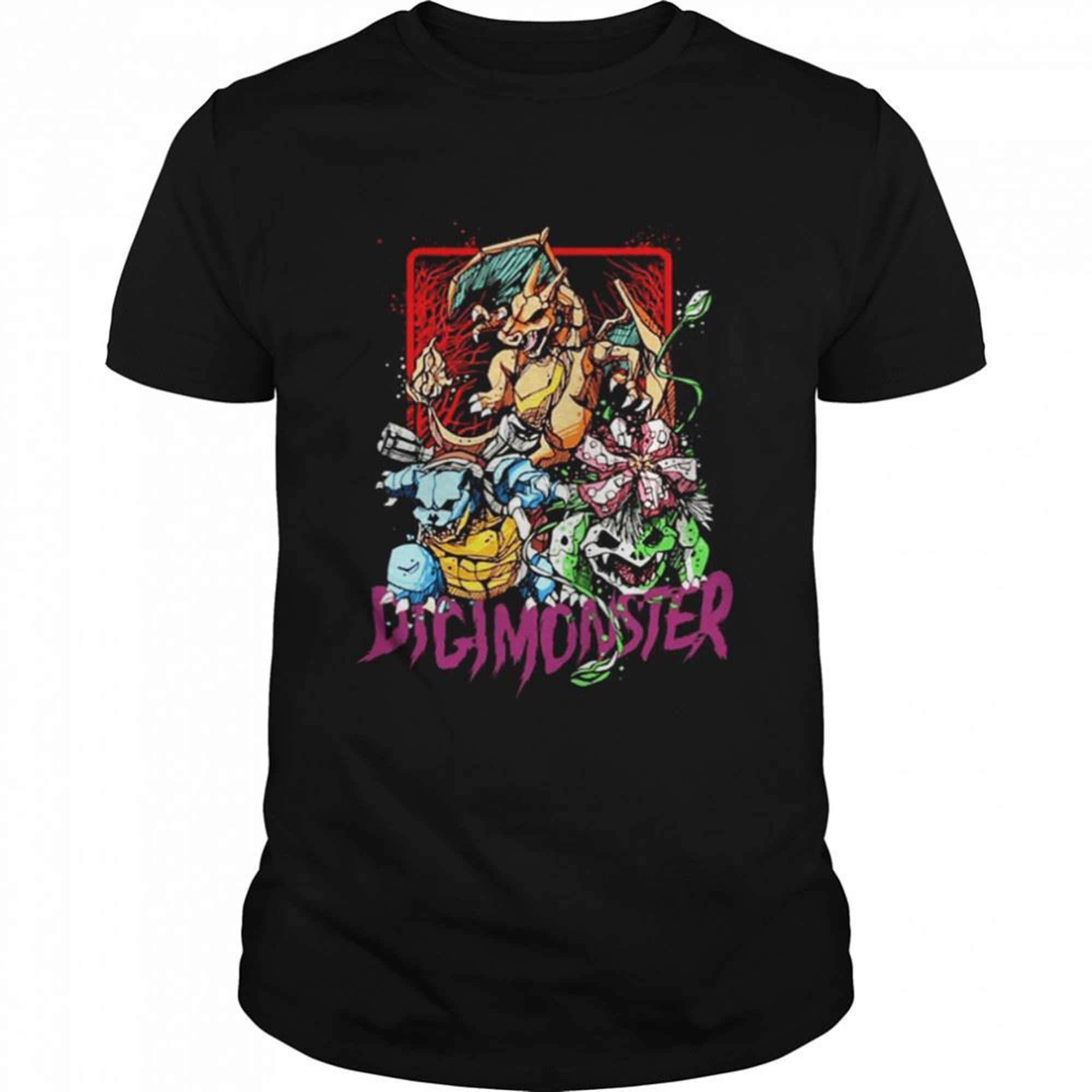 Digiman Moster Halloween Spooky Illustration Shirt