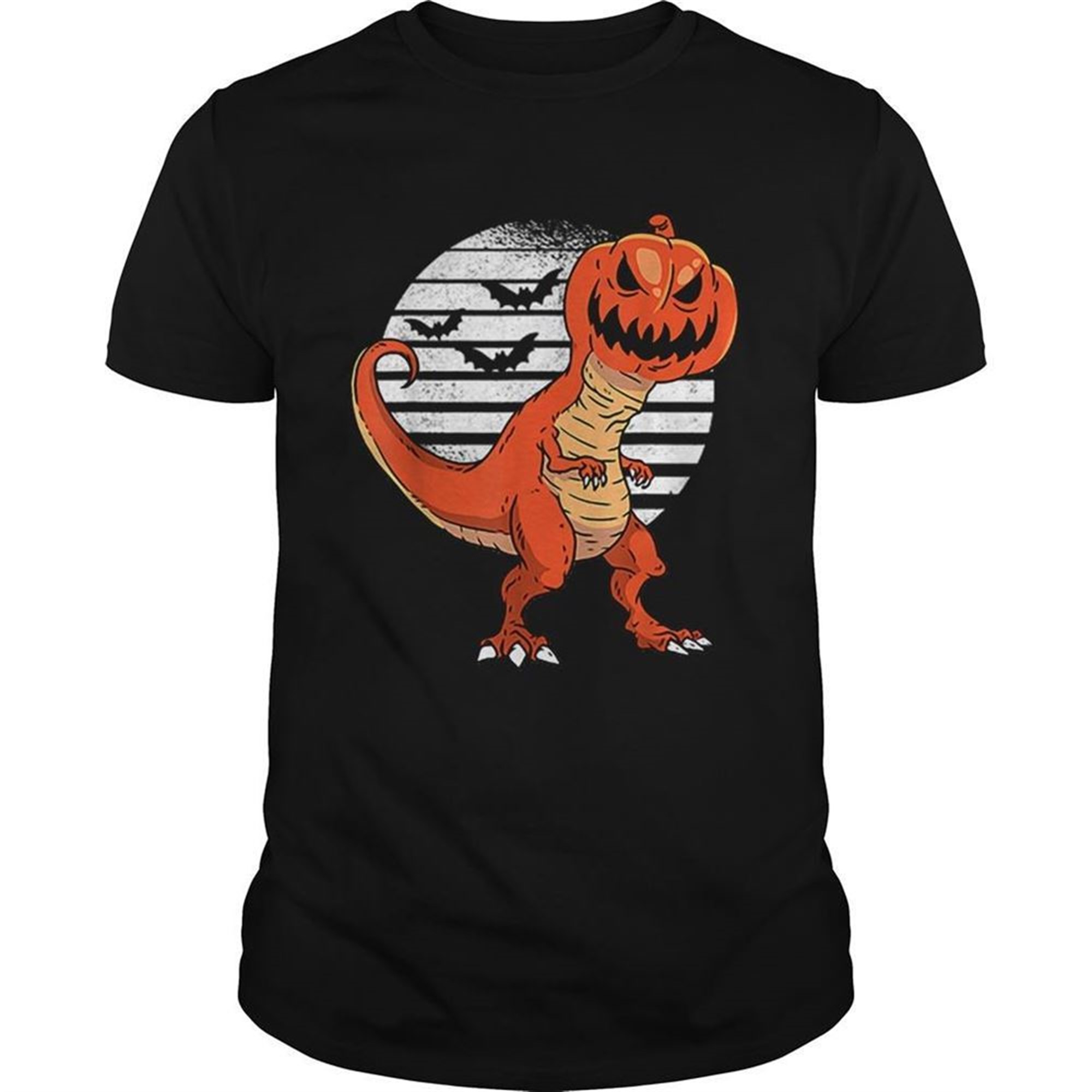 Dinosaur Pumpkin Head Halloween Costume Shirt