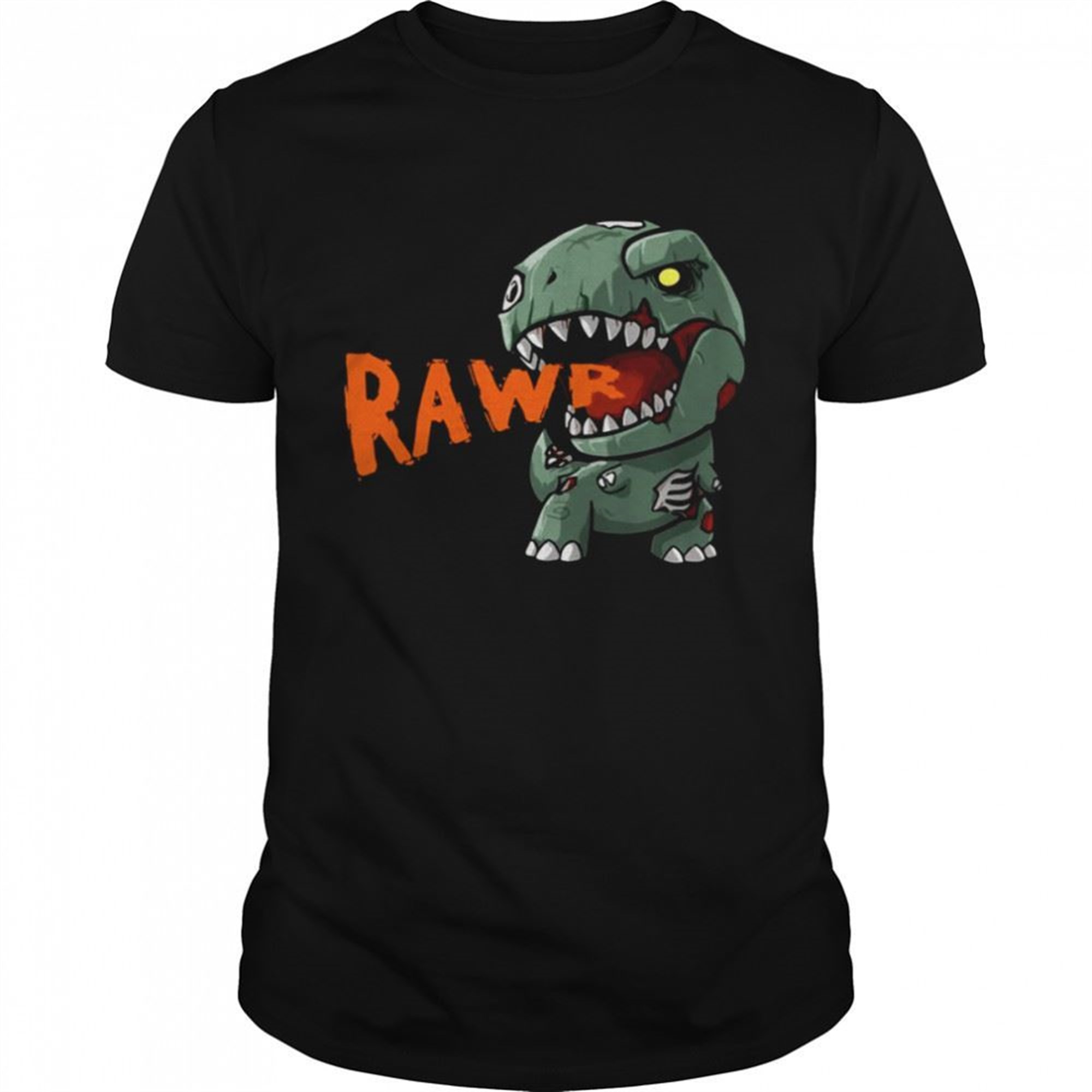 Dinosaur T-rex Rawr Mummy Pumpkin Halloween Shirt