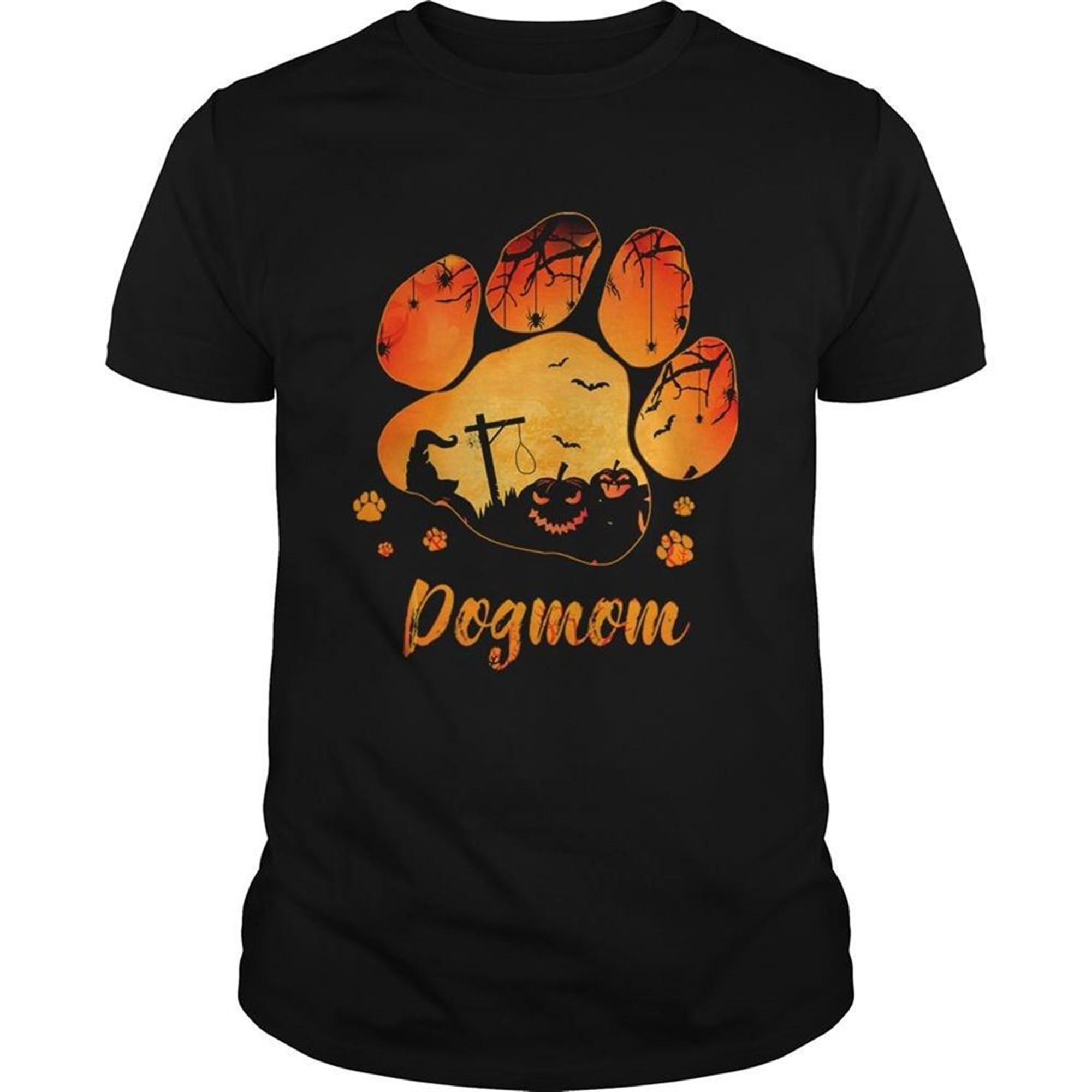 Dog Paw Dog Mom Halloween Tshirt