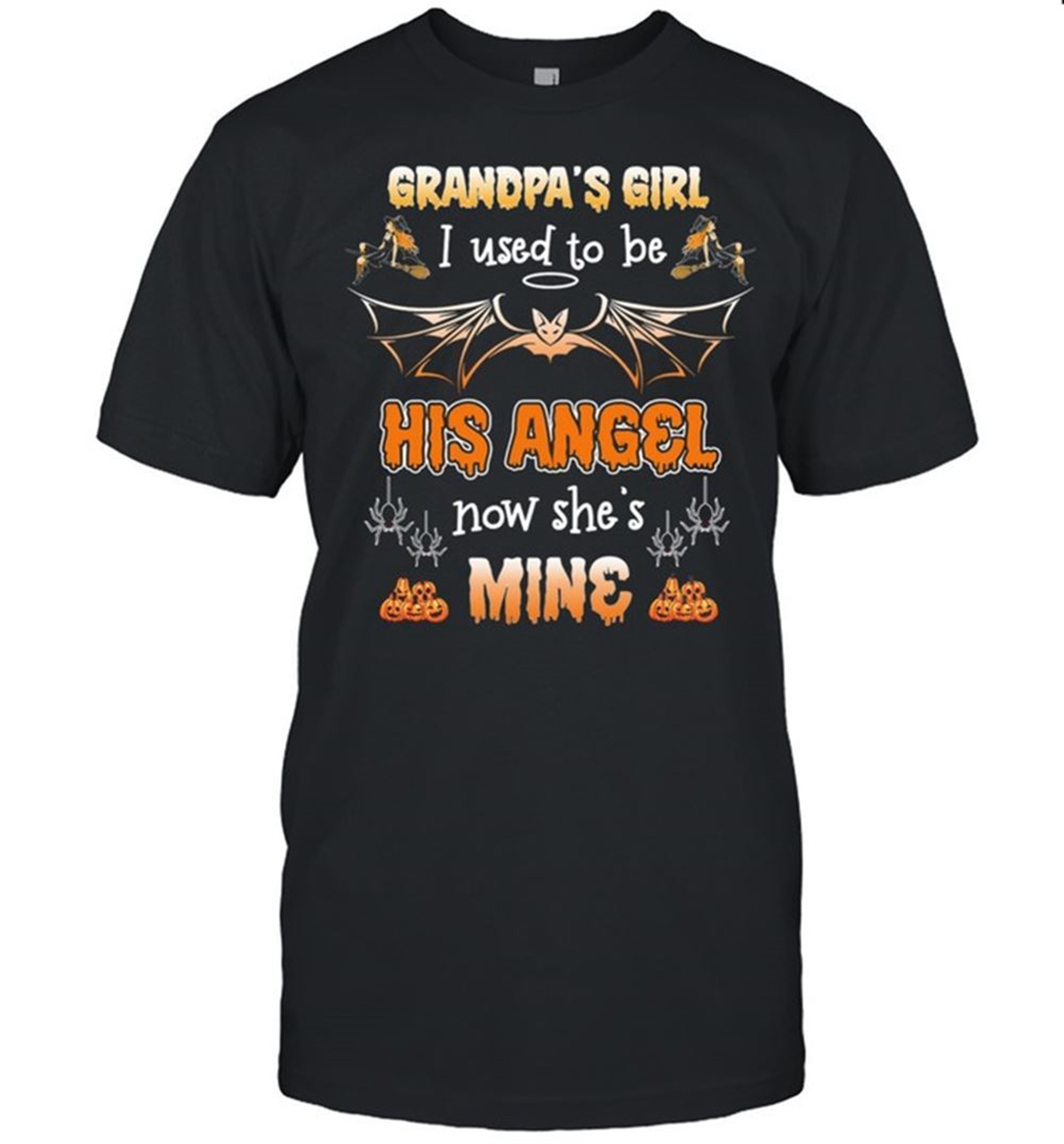 Dracula Grandpas Girl His Angel Now Shes Mine Halloween Shirt