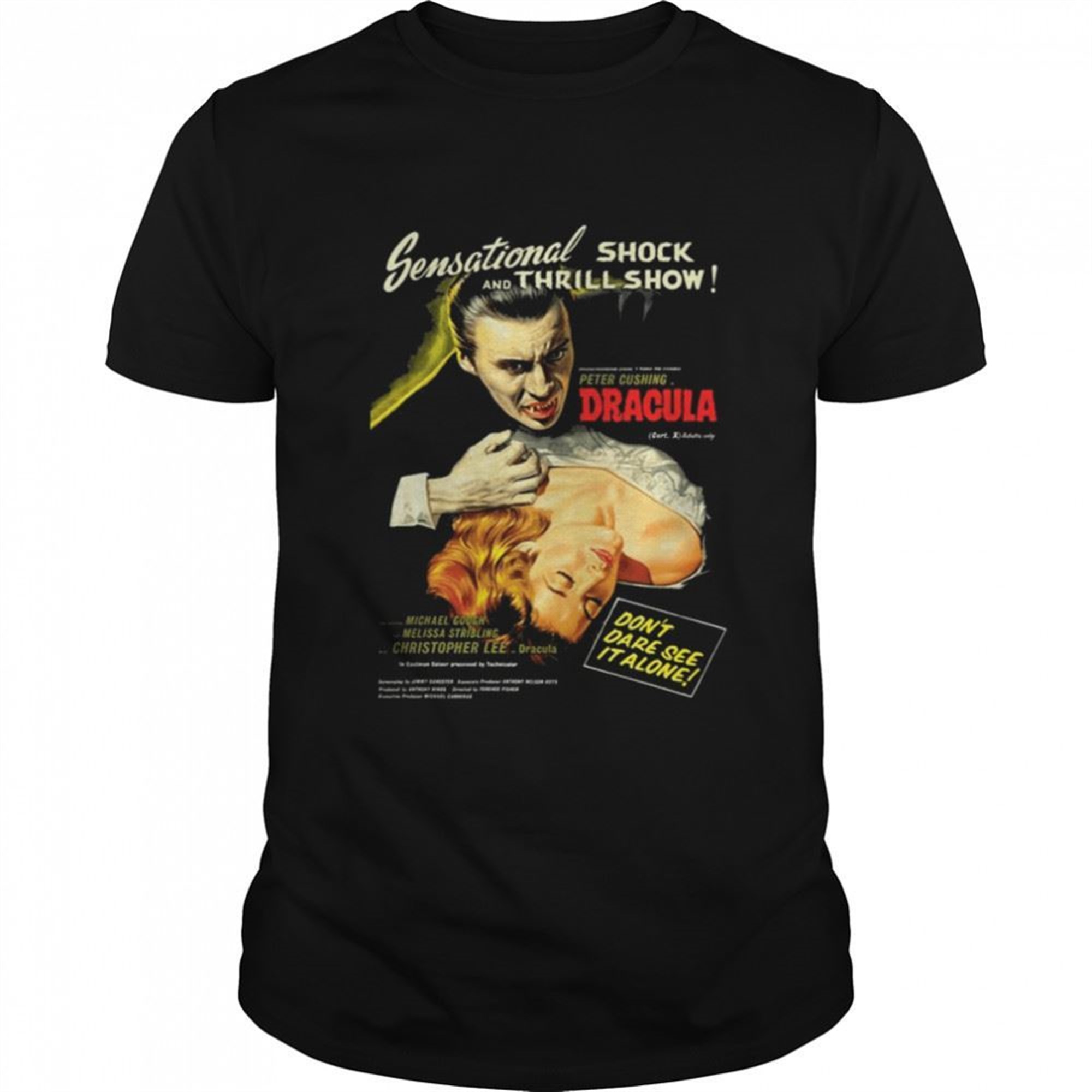 Dracula Original Hammer Poster Artwork Halloween Spooky Night Shirt