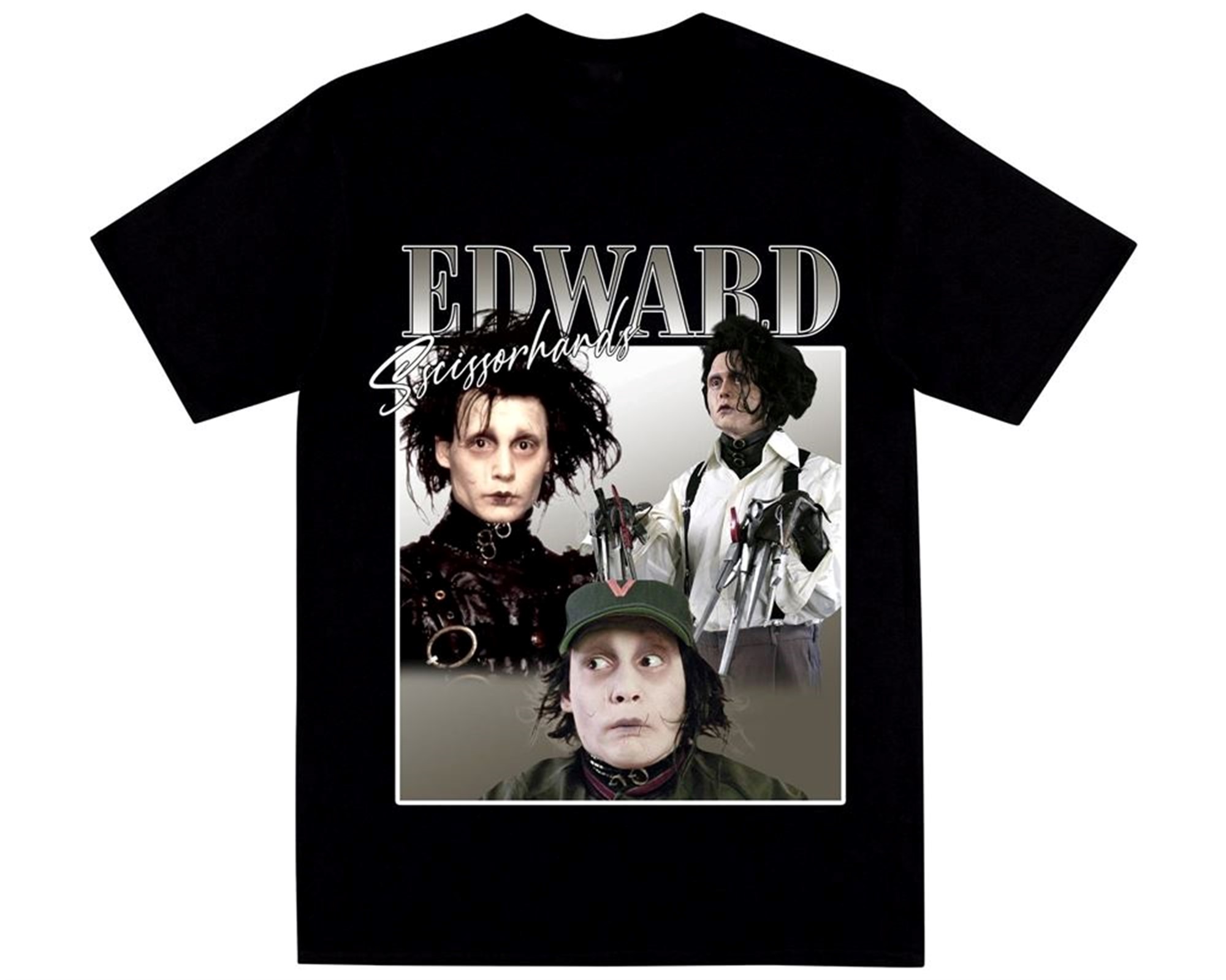 Edward Scissorhands Shirt Vintage T Shirt 90s Retro Tim Burton 90s Films Movies Homage T Shirt Johnny Depp Halloween