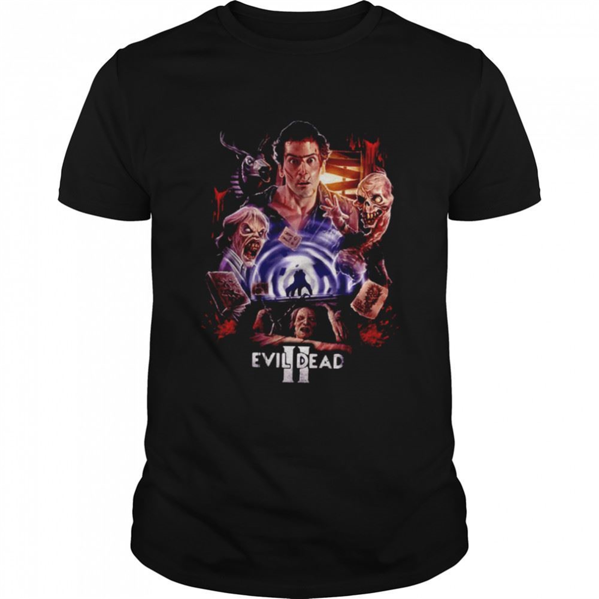 Evil Dead 2 Kiss Your Nerves Good-bye Halloween Horror Shirt