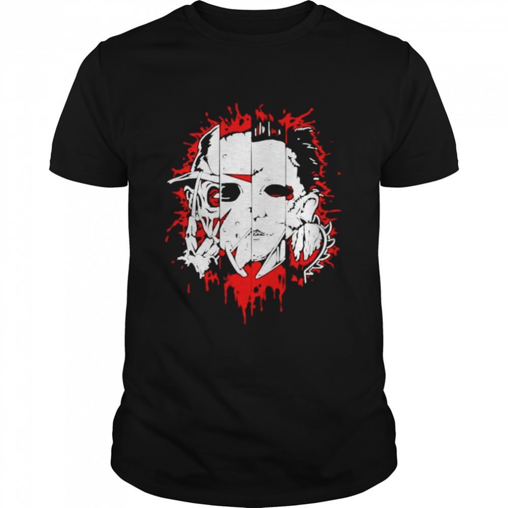 Face Of Evil Freddie Jason Michael Leather Halloween Shirt