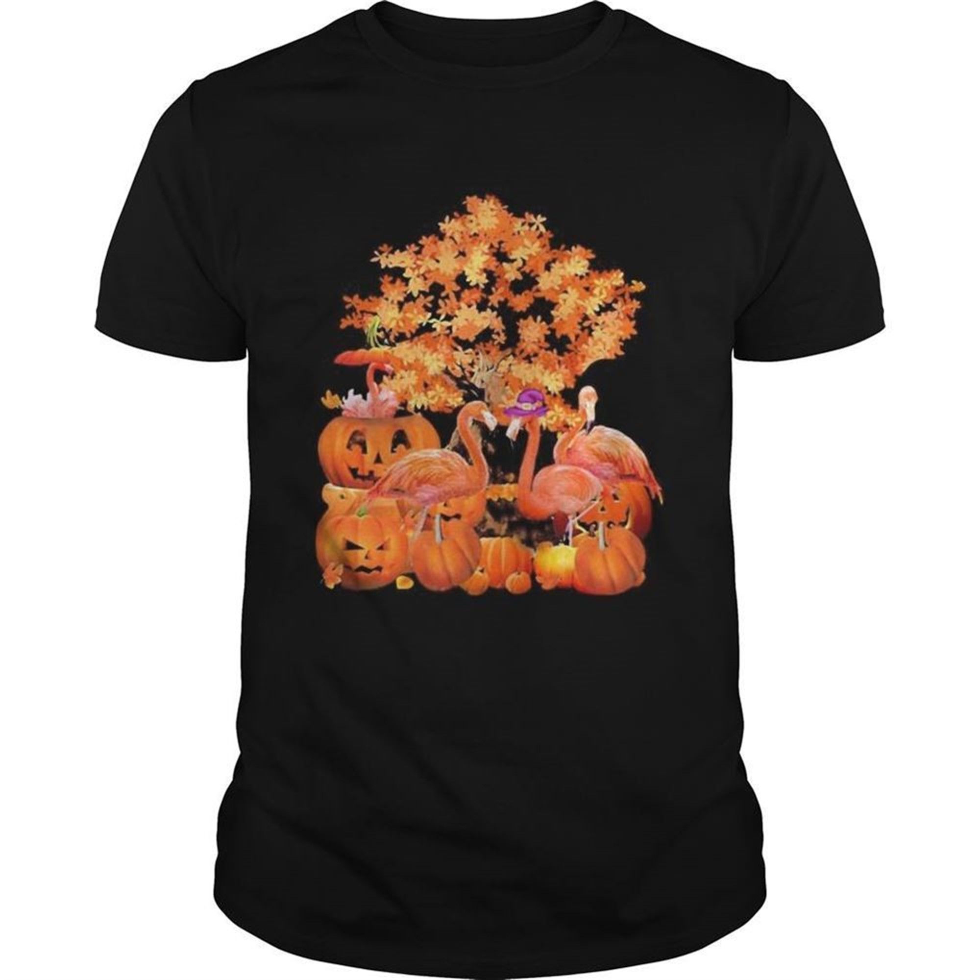Fall Flamingo Halloween Shirt