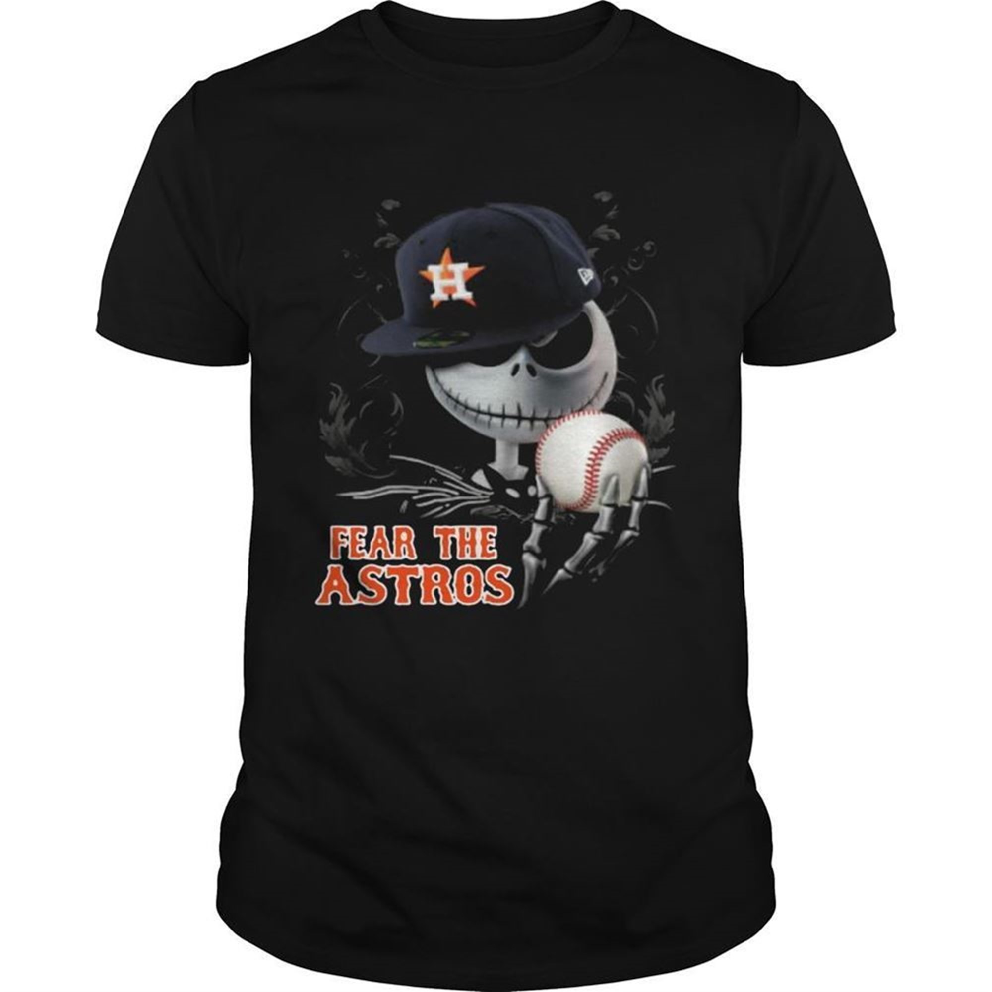 Fear The Astros Jack Skellington Ball Halloween Shirt