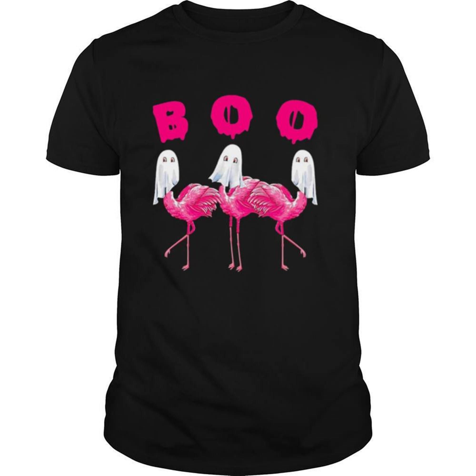 Flamingo Boo Happy Halloween Shirt