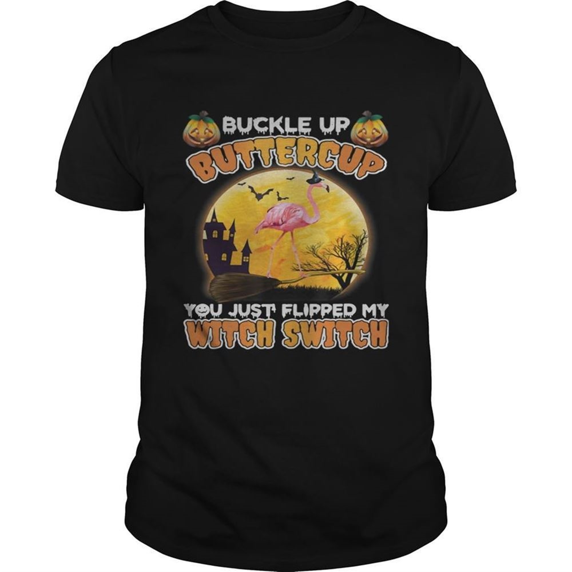 Flamingo Halloween You Just Flipped Tshirt