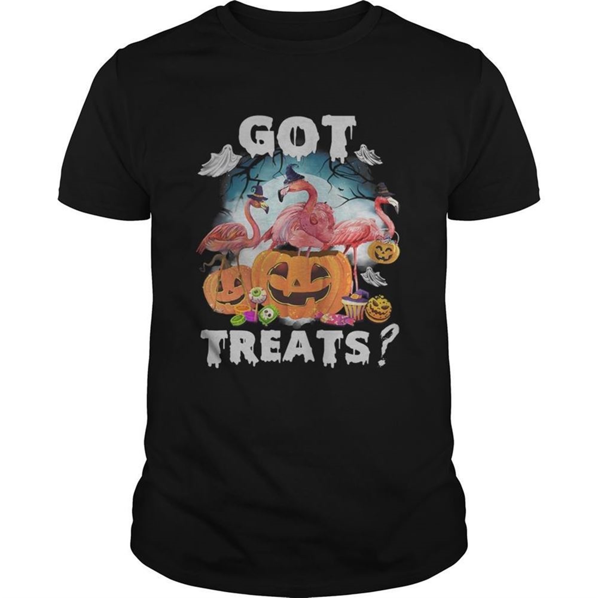 Flamingo Pumpkin Halloween Tshirt