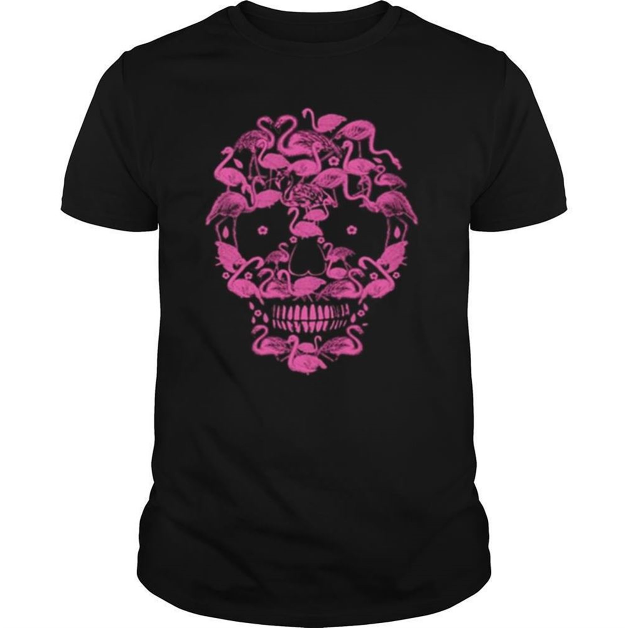 Flamingos Skull Halloween Shirt