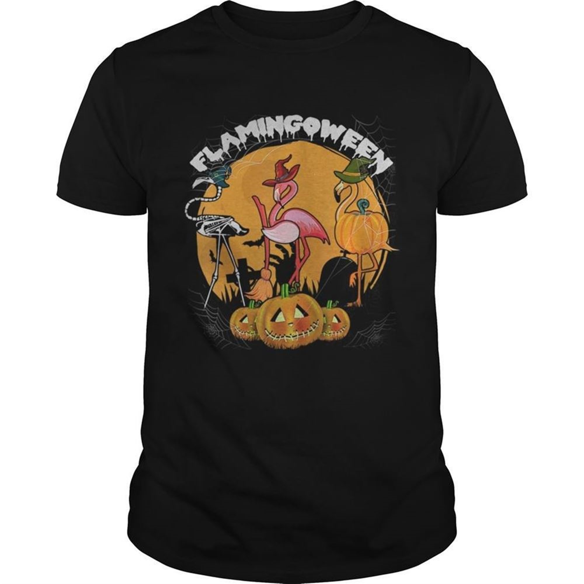 Flamingoween Funny Flamingo Halloween Tshirt