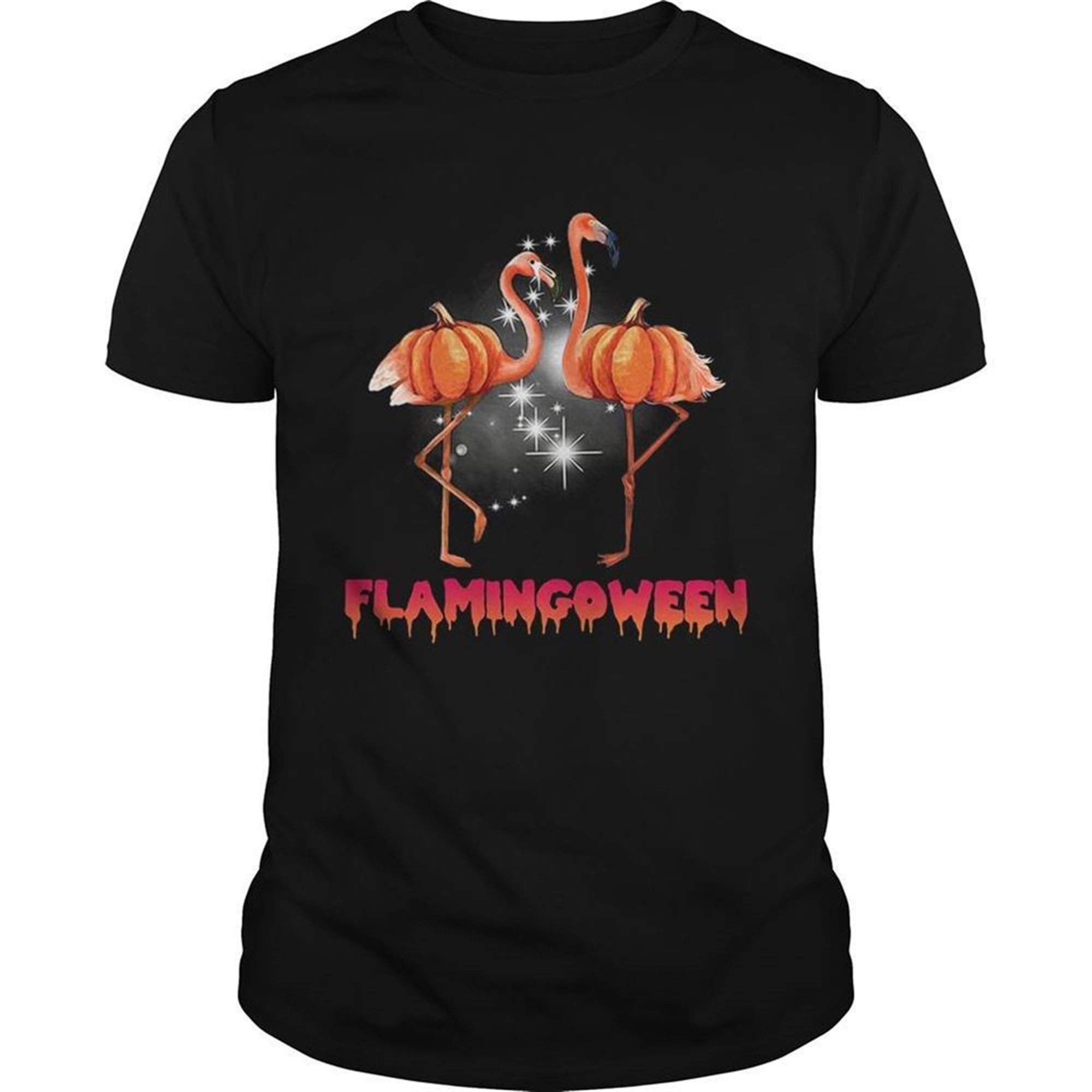 Flamingoween Pumpkin Flamingo Halloween Shirt
