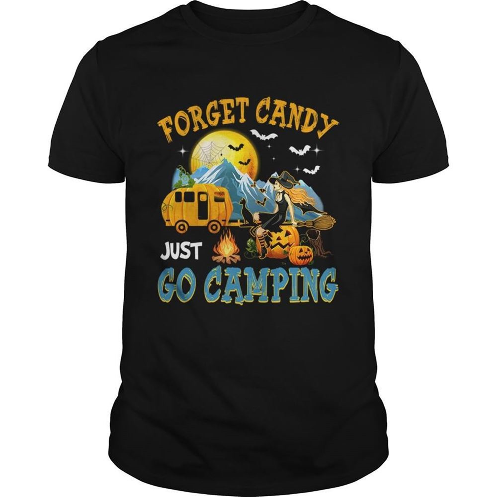 Forget Candy Just Go Camping Halloween Tshirt