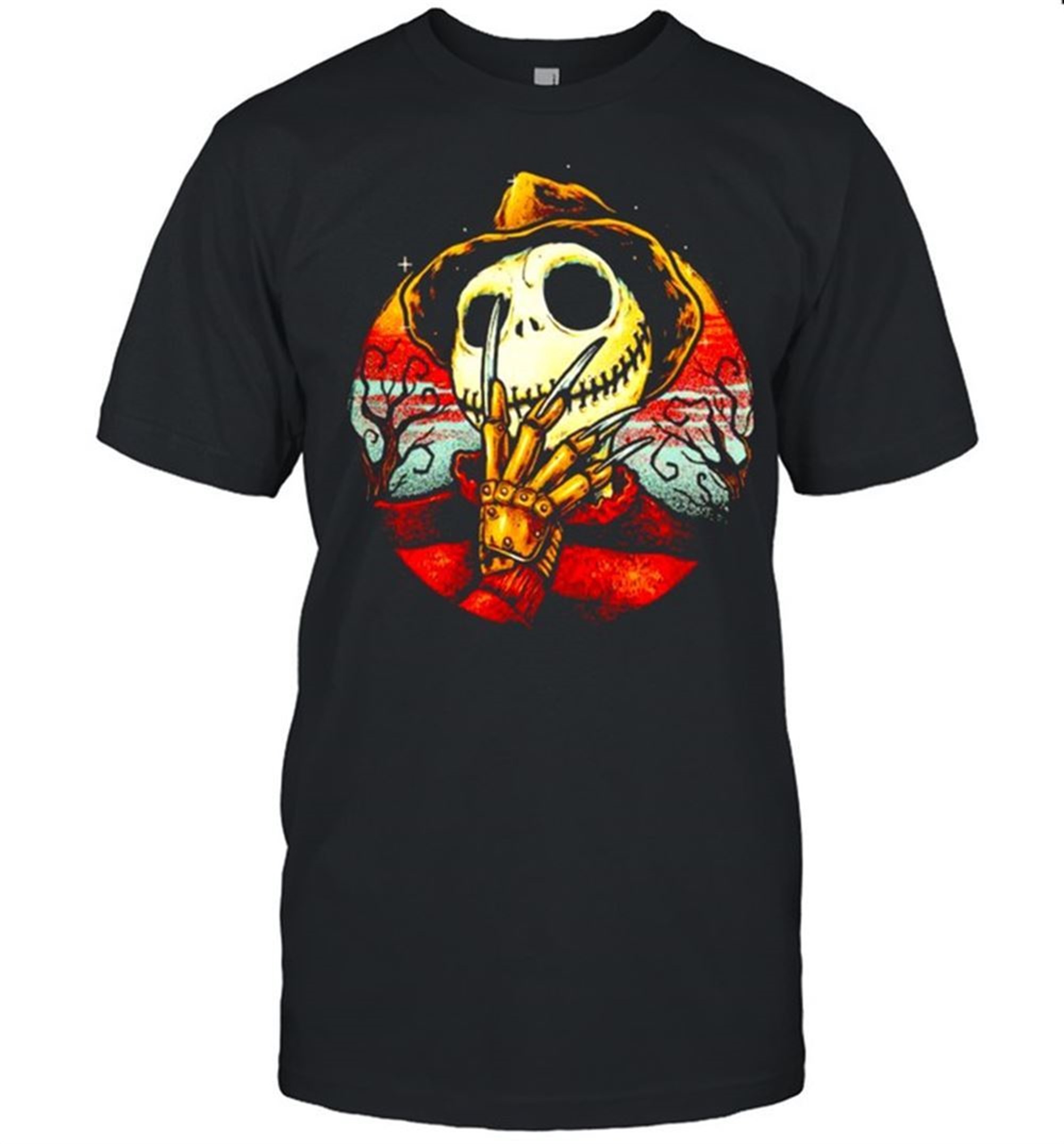 Freddy Krueger In Jack Skellington Halloween Shirt
