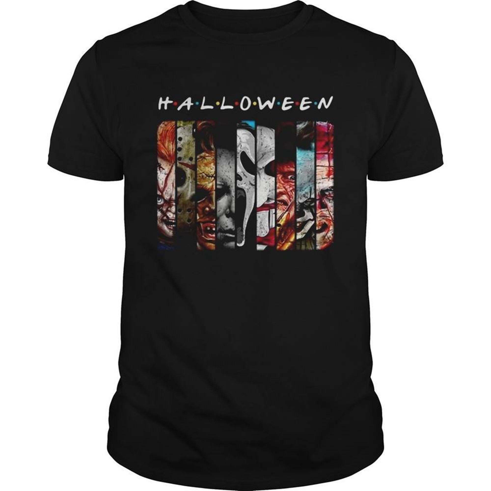 Friends Tv Show Horror Characters Movies Halloween Shirt