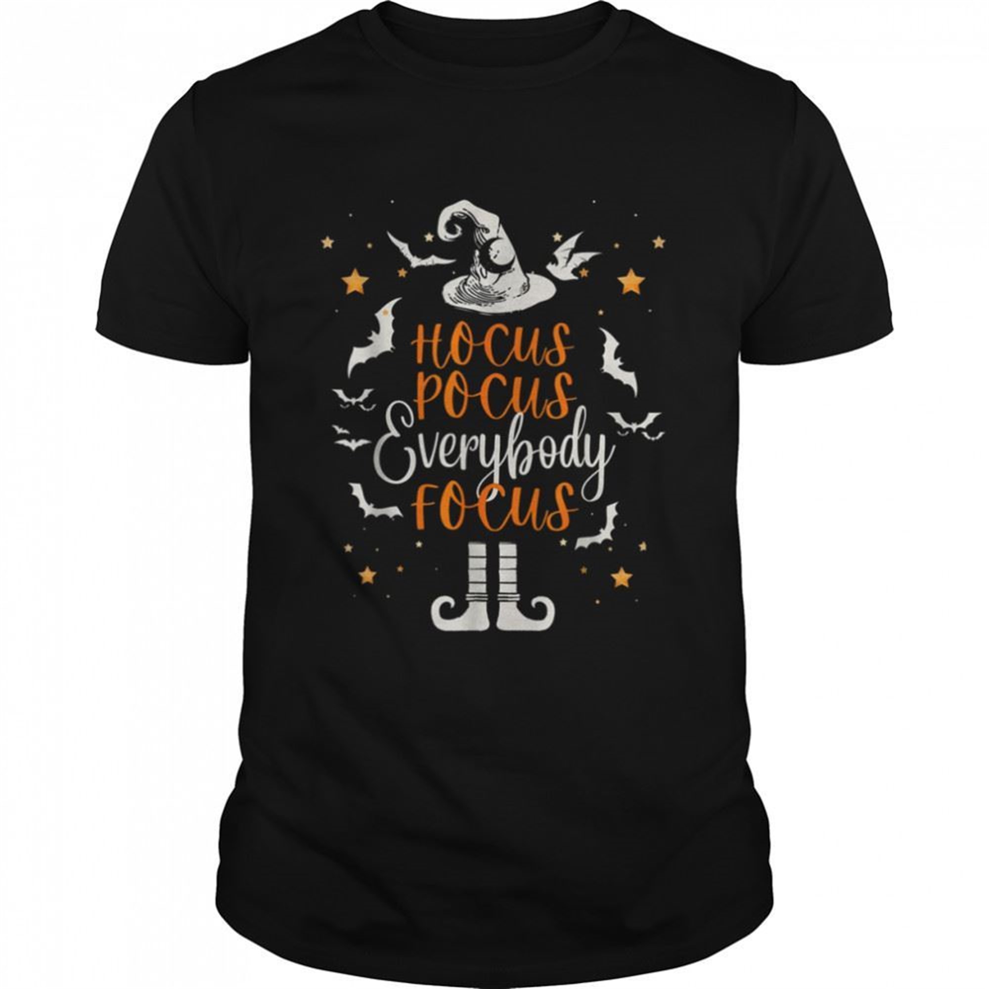 Funny Hocus Pocus Everybody Focus Funny Halloween Teacher T-shirt