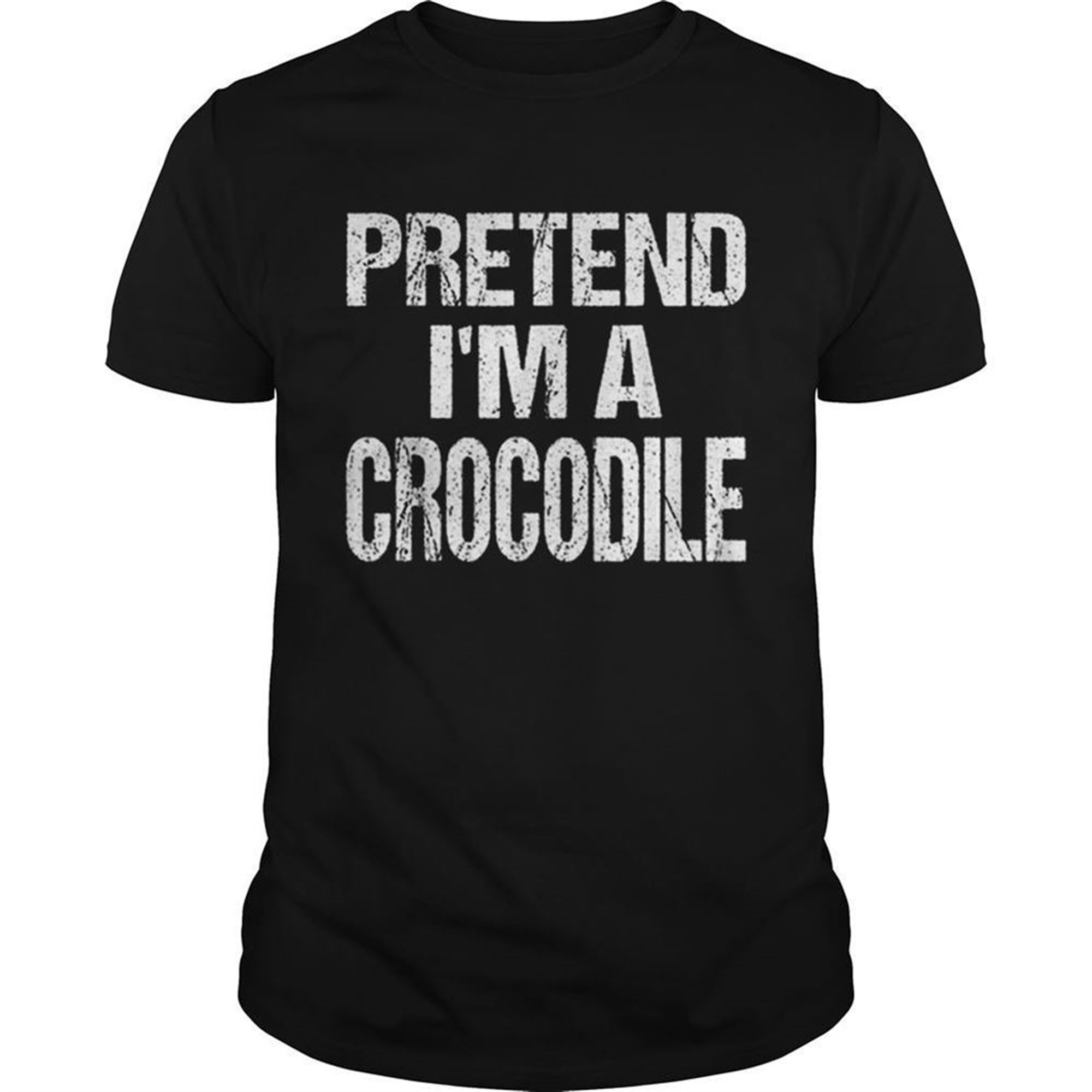 Funny Pretend Im A Crocodile Easy Halloween Costume Shirt