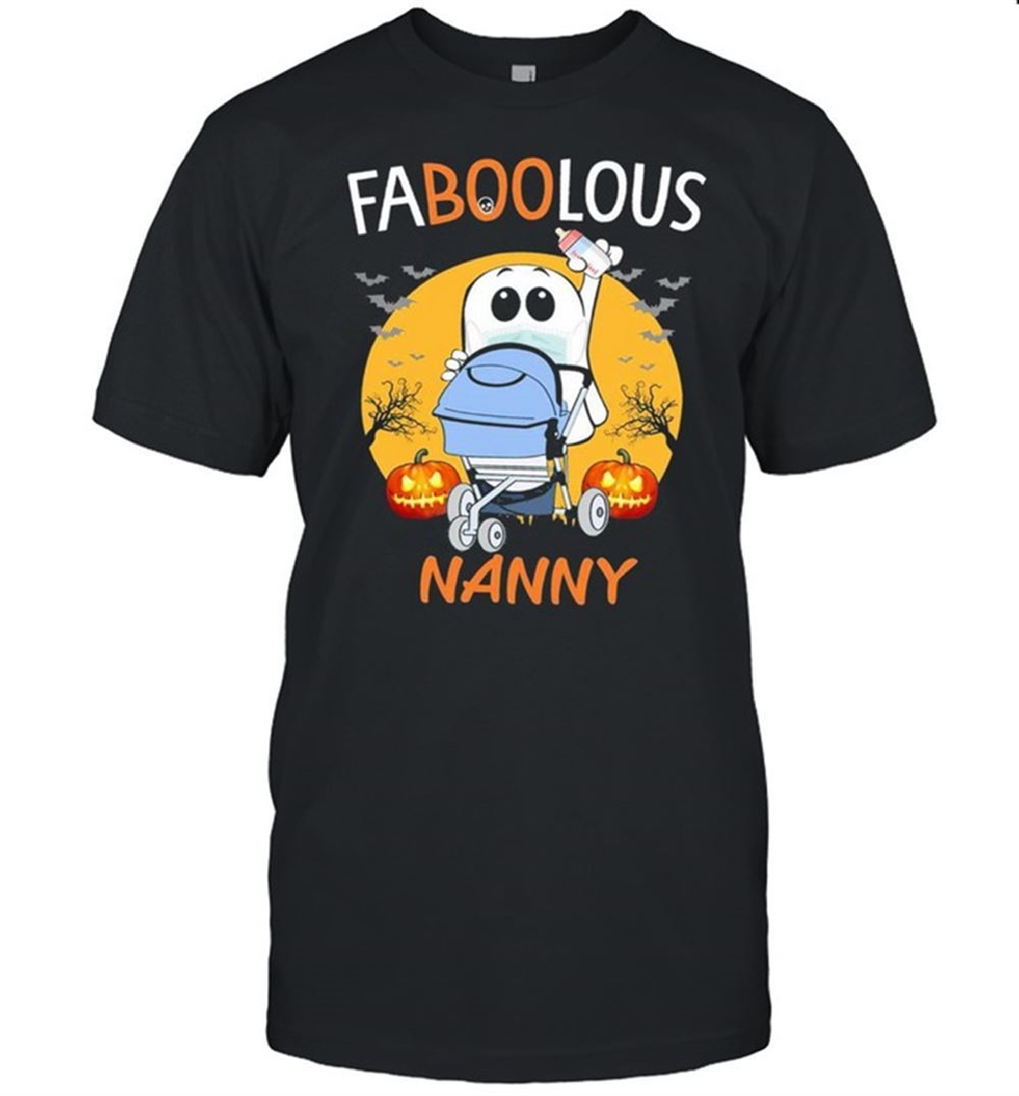 Ghost Face Mask Faboolous Nanny Halloween Shirt