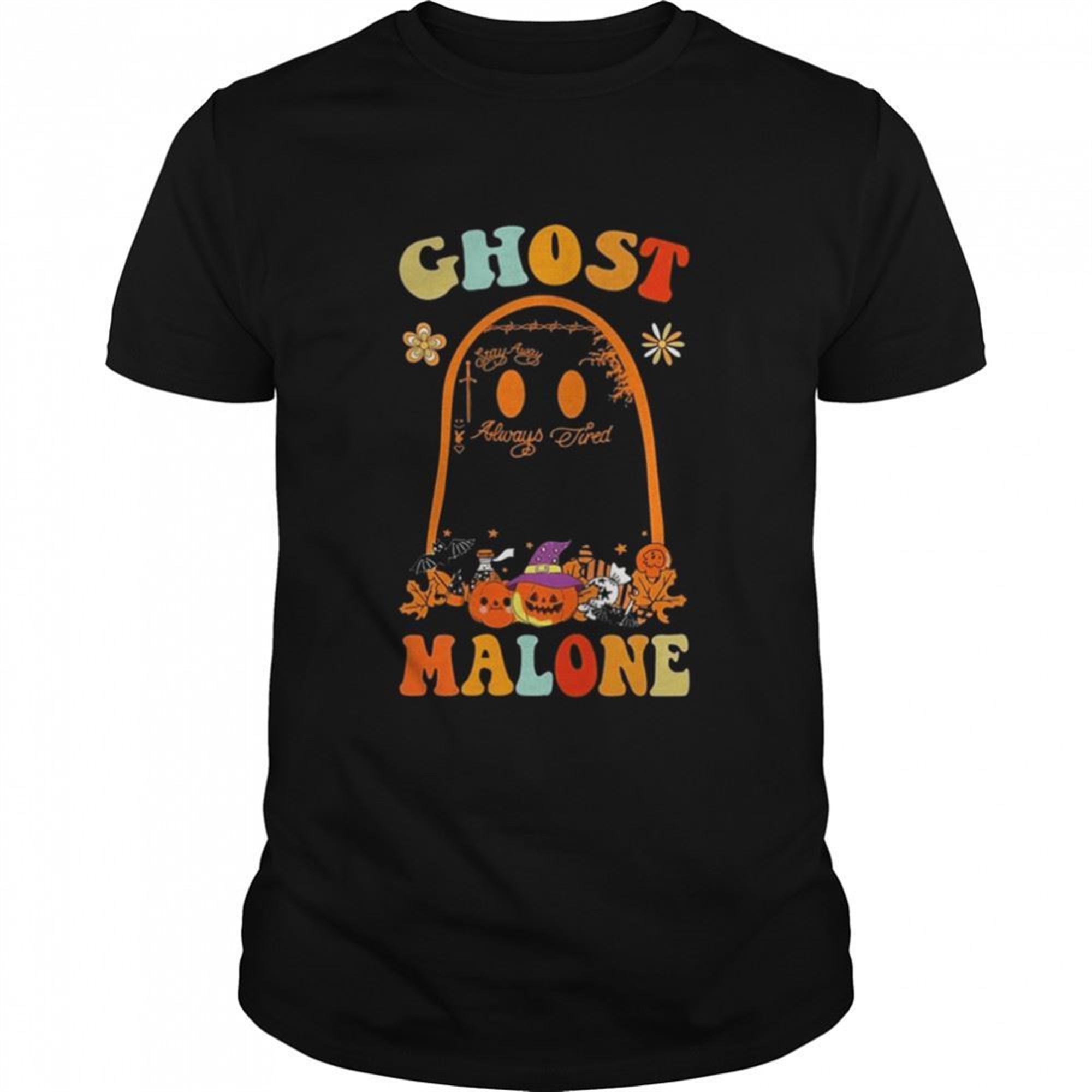 Ghost Malone Fall Season Halloween T-shirt