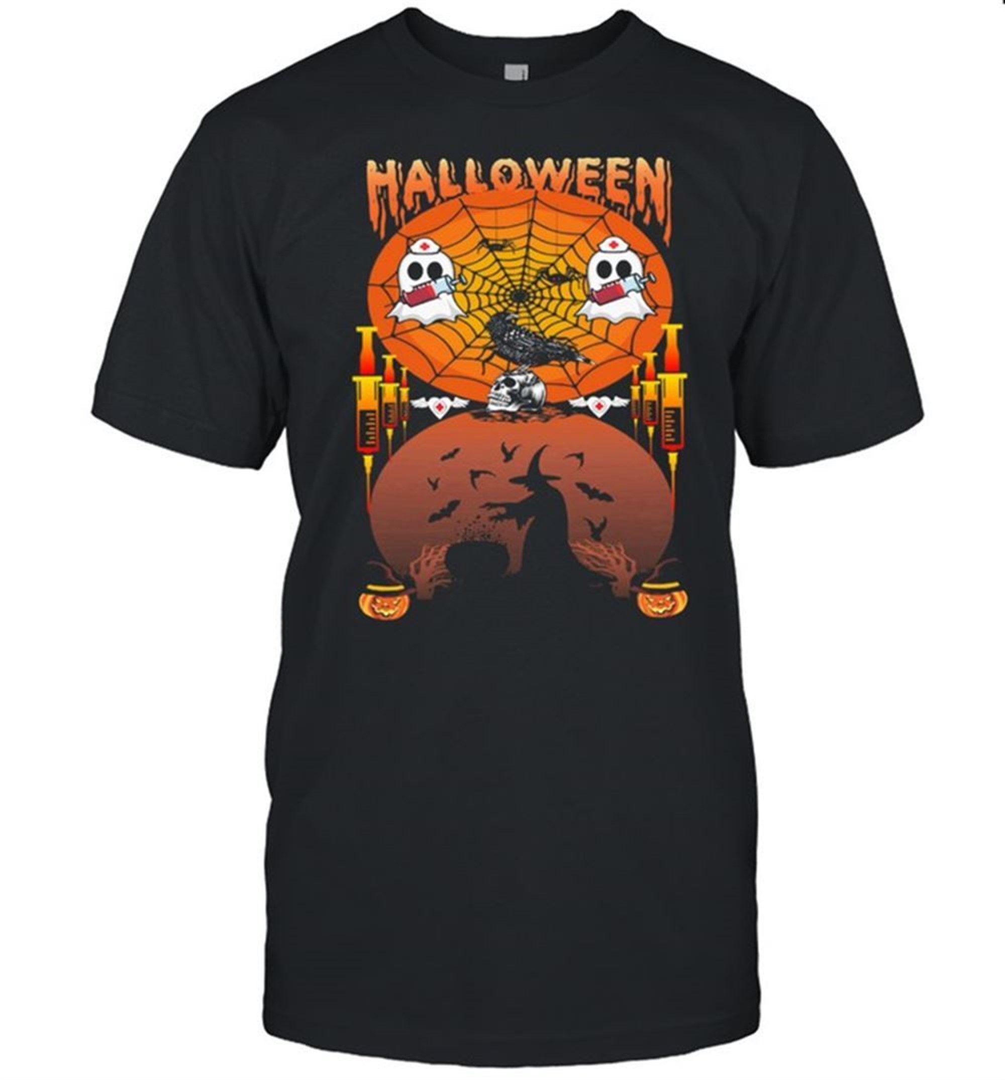 Ghost Nurse Halloween Shirt