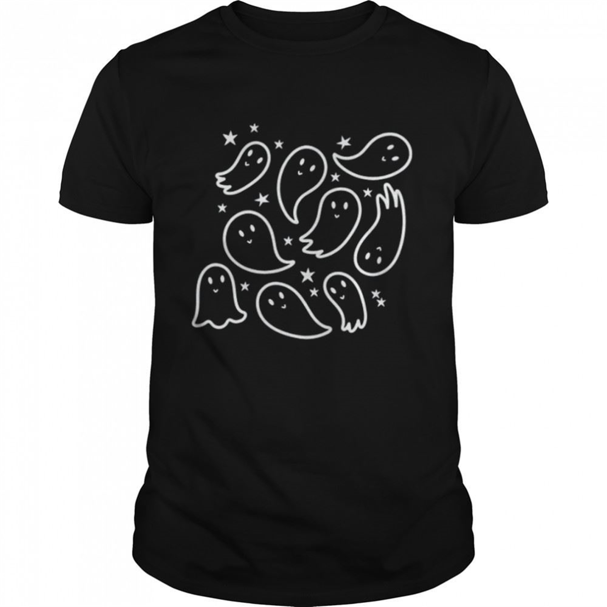 Ghost Pattern Halloween T-shirt