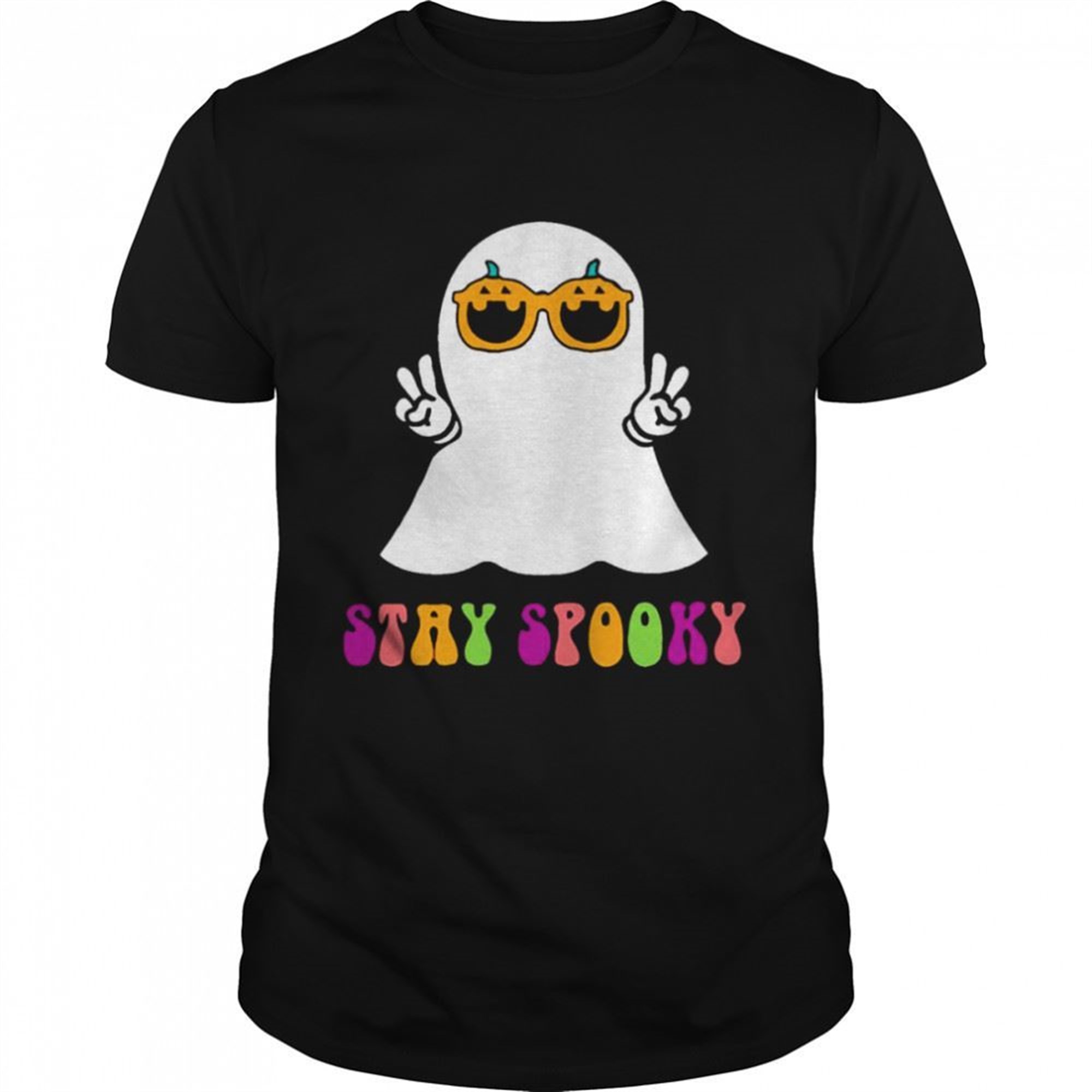 Ghost Stay Spooky Halloween Season Groovy Shirt