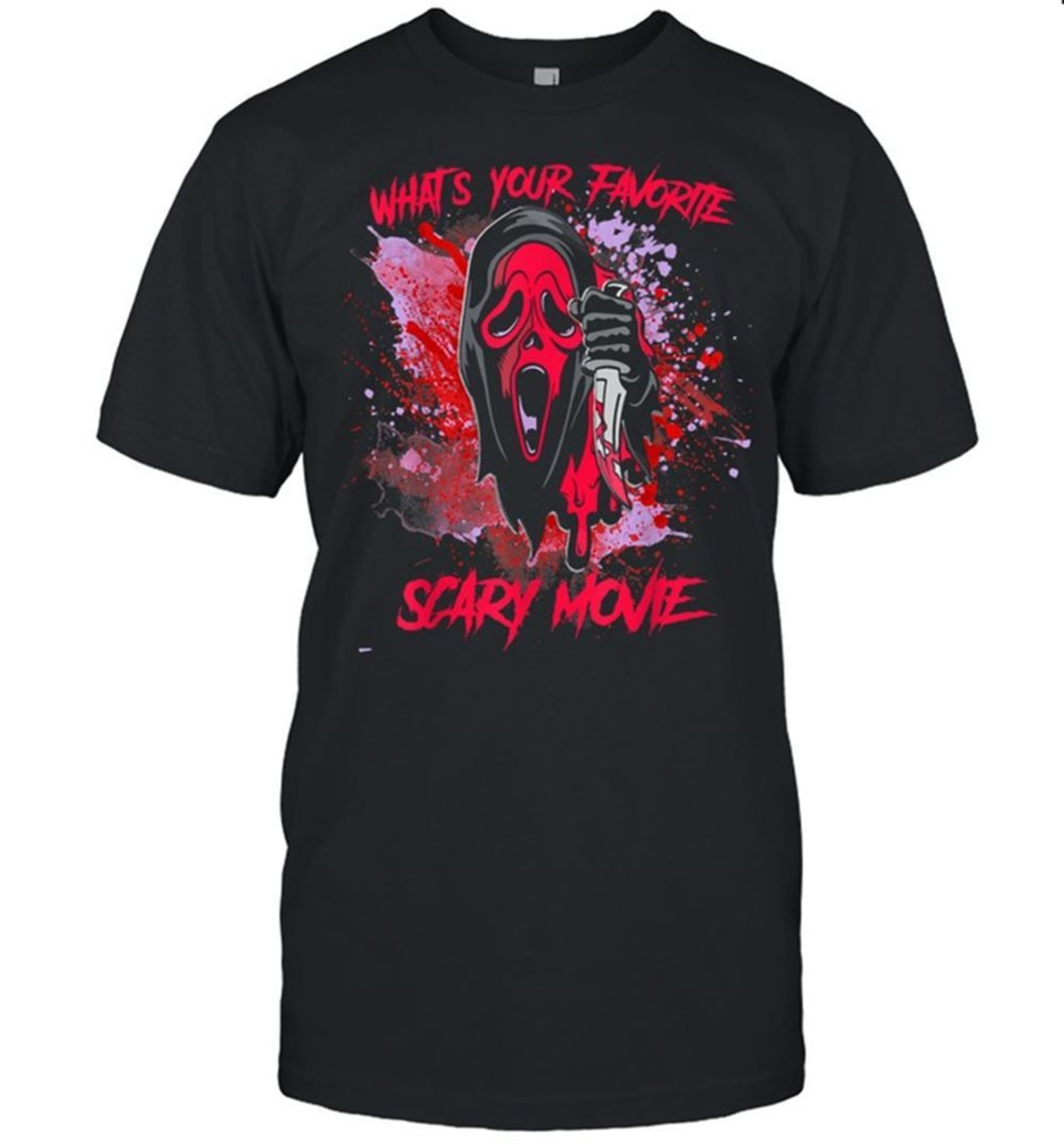 Ghostface Scream Halloween Whats Your Favorite Scary Movie Shirt