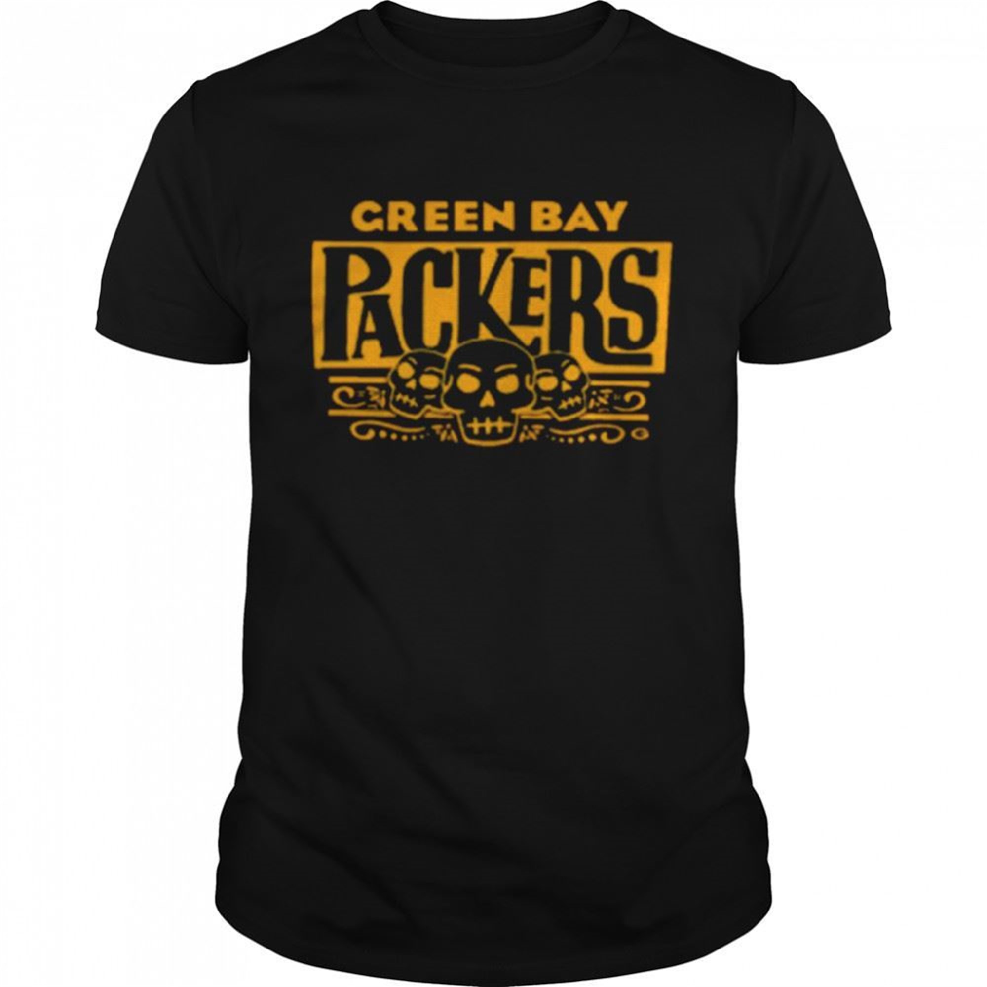 Green Bay Packers Halloween Packers Sugar Skull Shirt