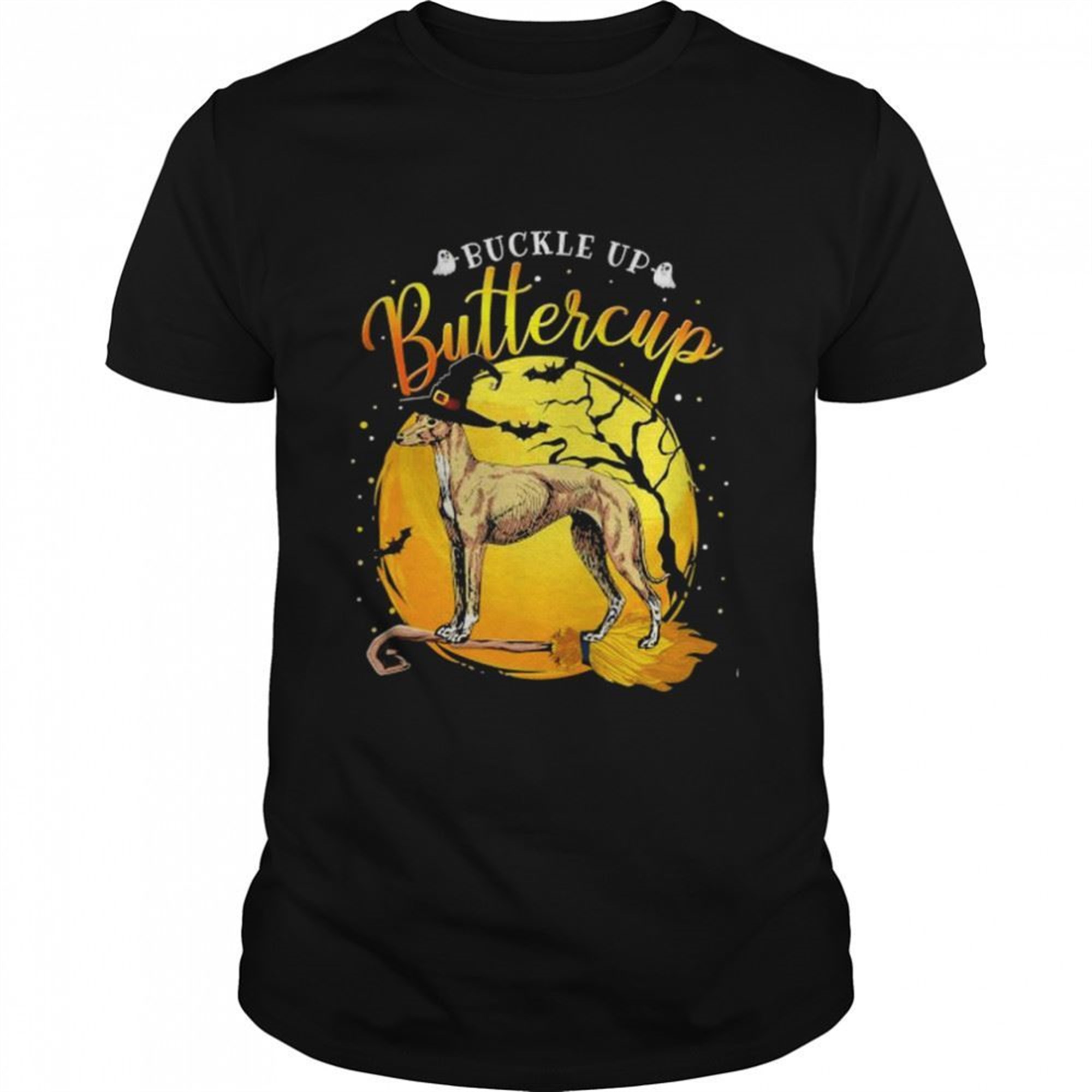 Greyhound Dog Buckle Up Buttercup Halloween Shirt