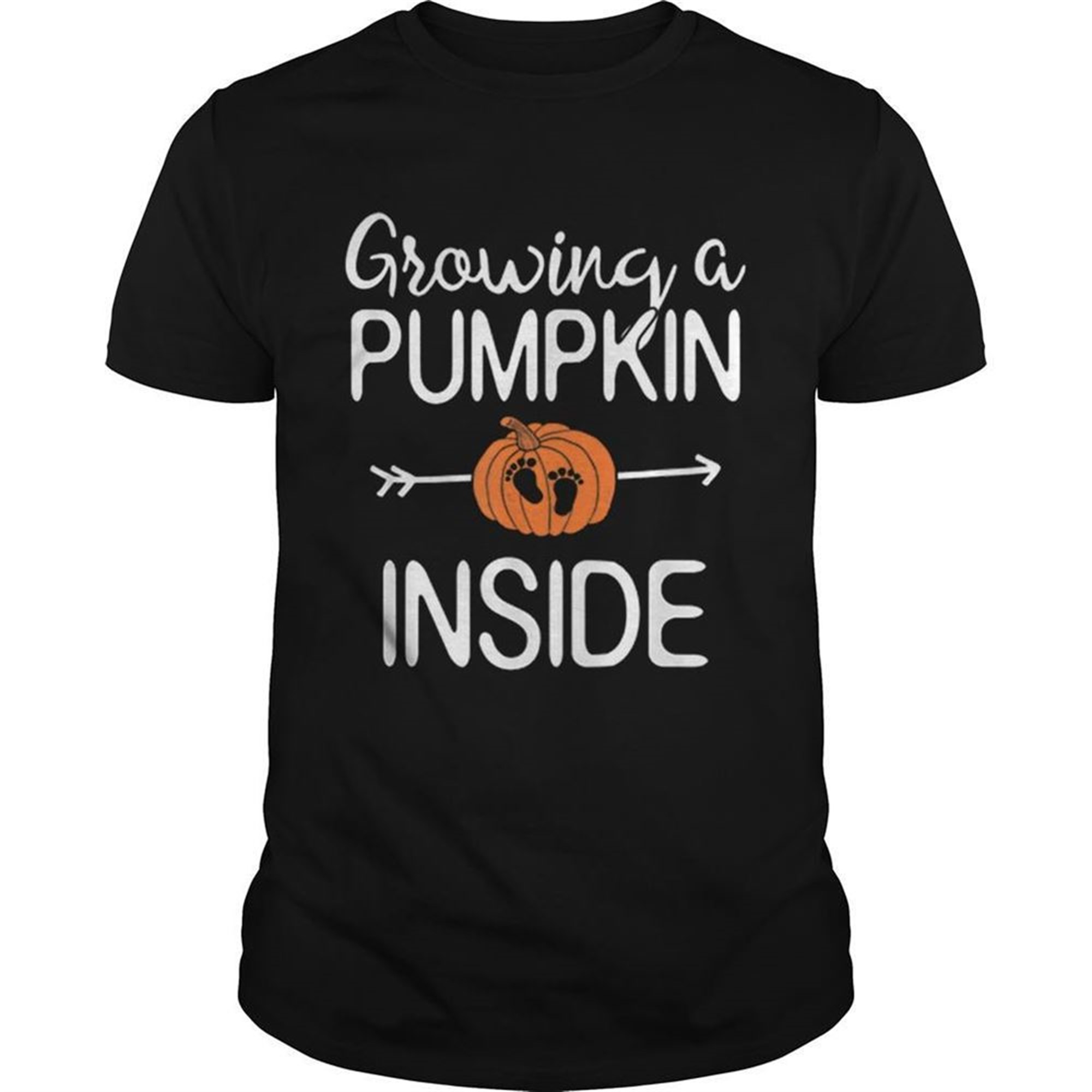 Growing A Pumpkin Inside Pregnancy Pregnant Halloween Mom Shirt