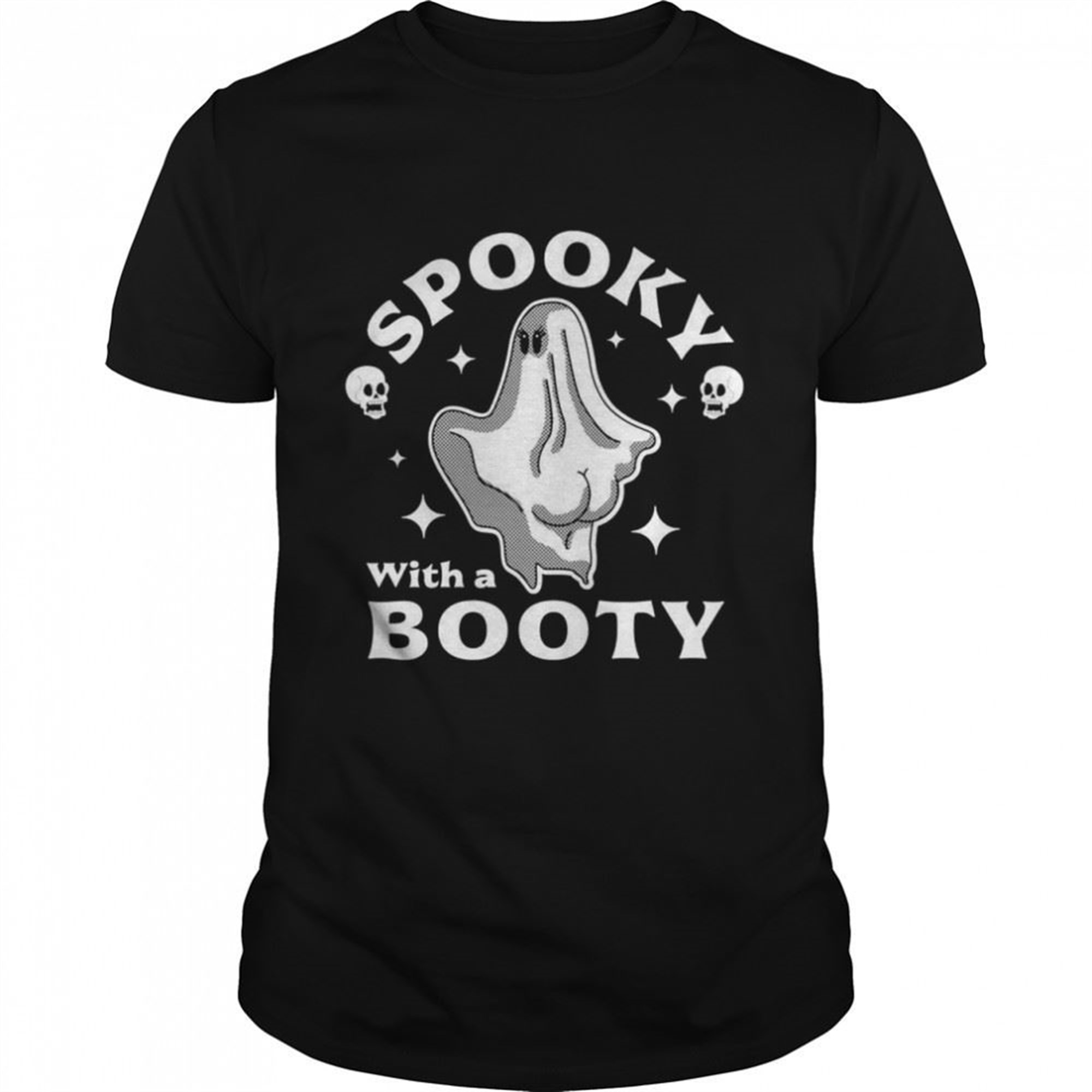 Gruseliger Halloweengeist Und Totenkpfe Shirt