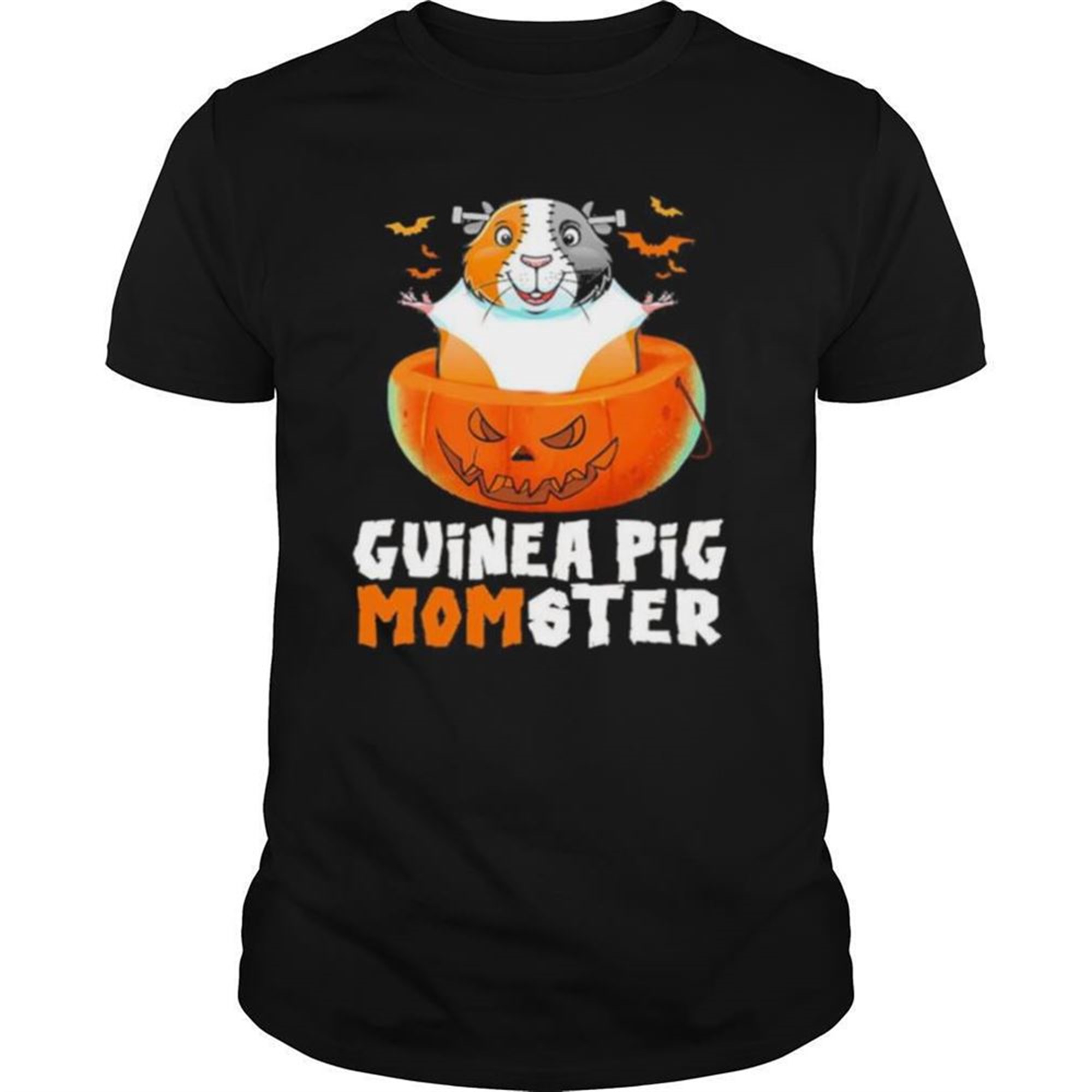 Guinea Pig Momster In Pumpkin Halloween Shirt