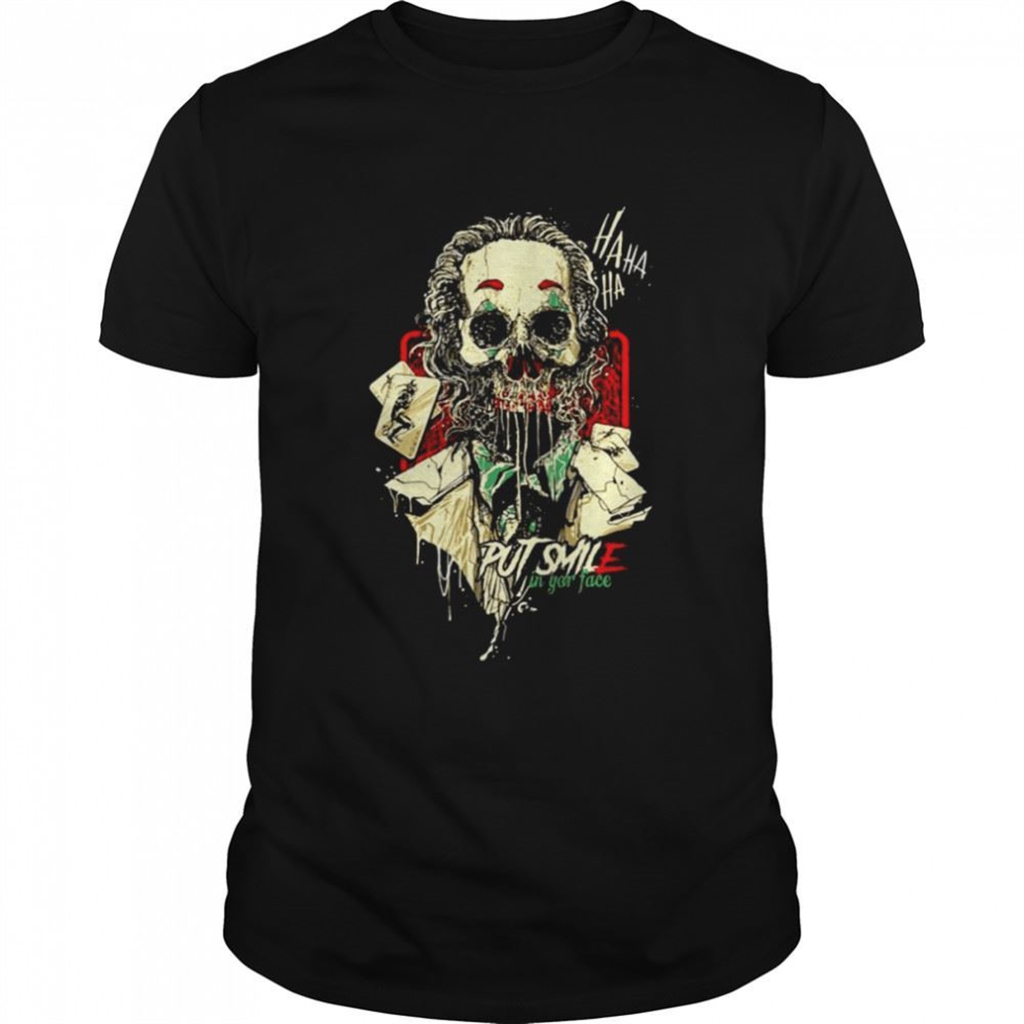 Hahaha The Joker Jombie Halloween Illustration Shirt