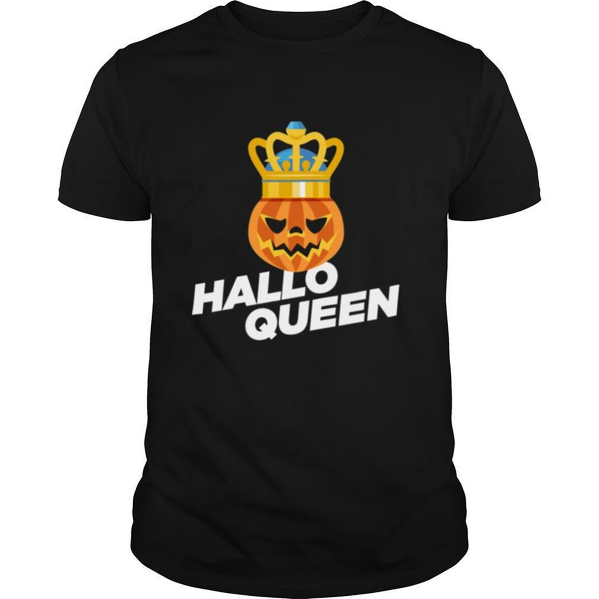 Hallo Queen Pumpkin King Halloween Shirrt