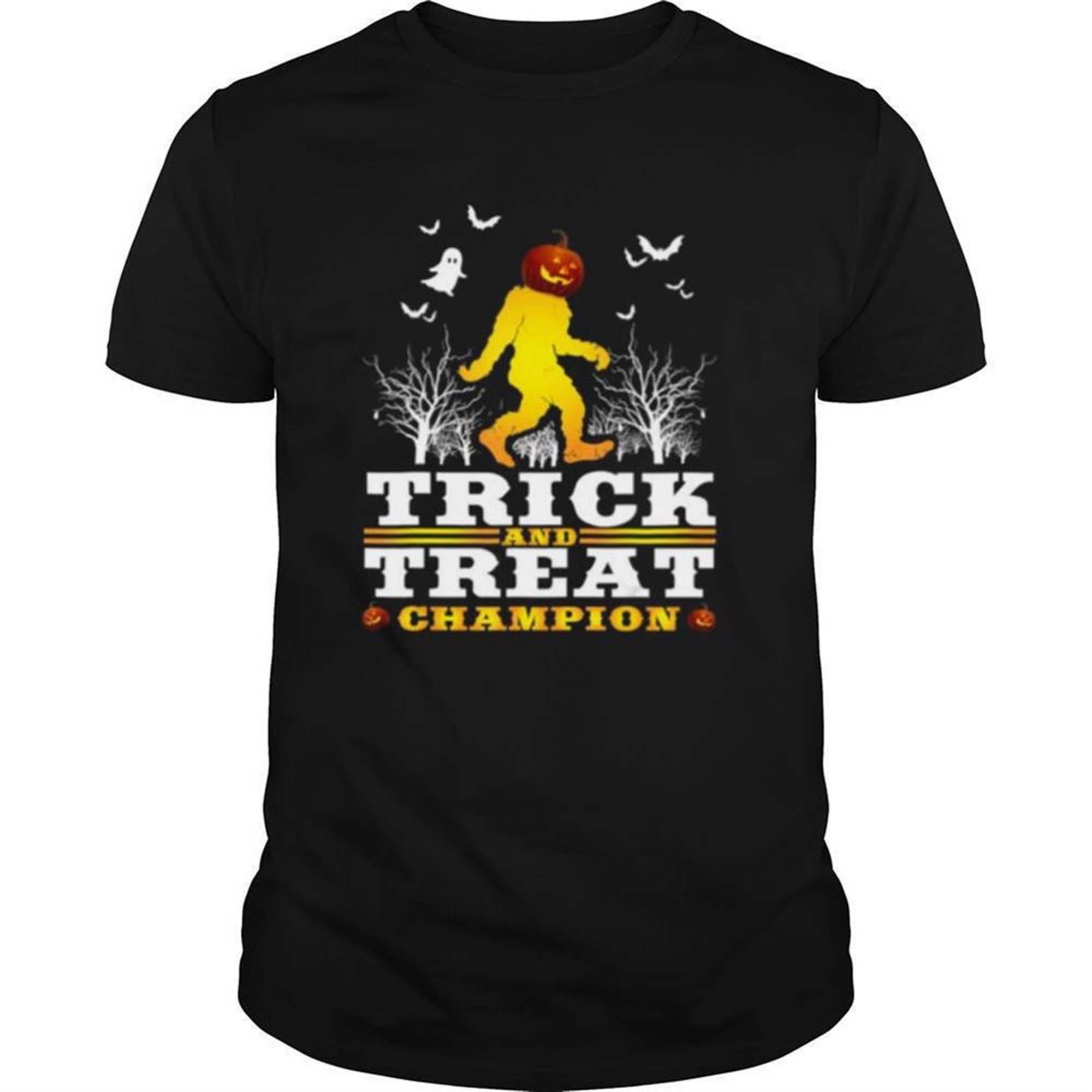 Halloween Bigfoot With Pumpkin Costume Shirt