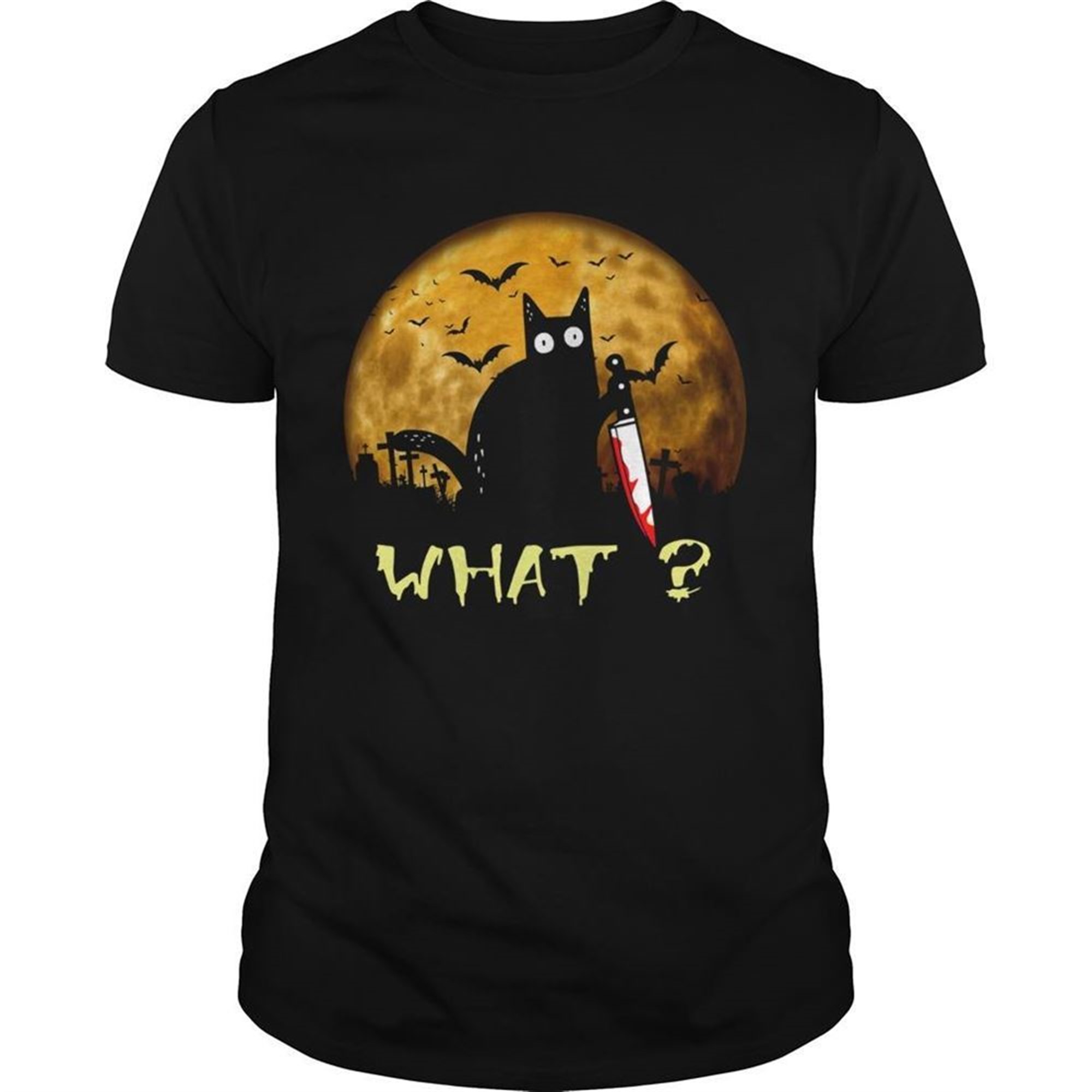 Halloween Black Cat Michael Myers What Shirt