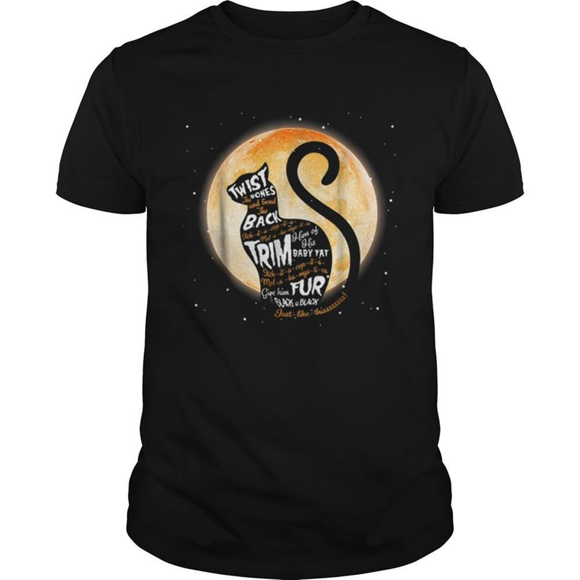 Halloween Black Cat Quote Spell Thackery Binx Cat Shirt