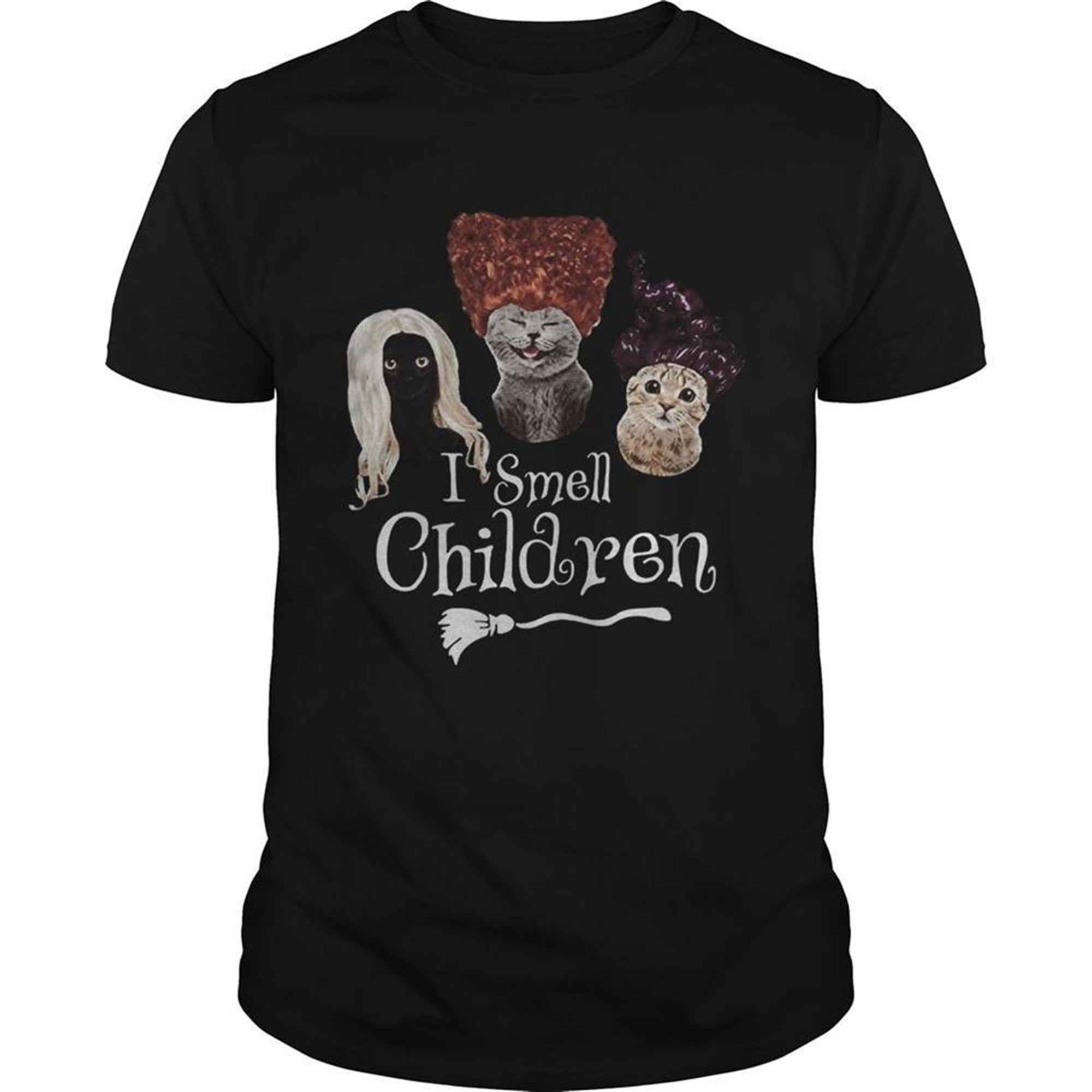 Halloween Cats Hocus Pocus I Smell Children Shirt