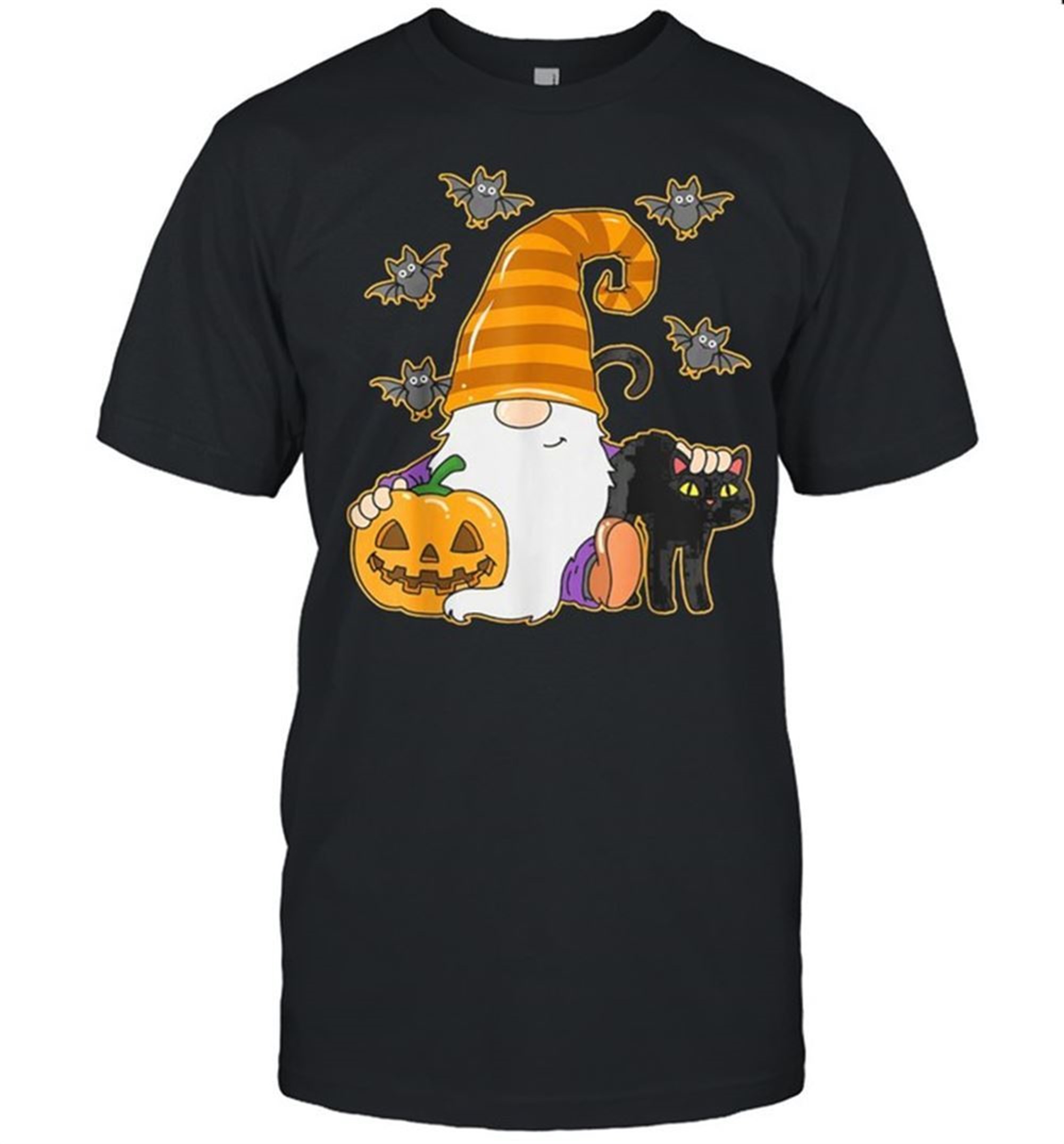 Halloween Costume Gnome Cat Spooky Season Shirt