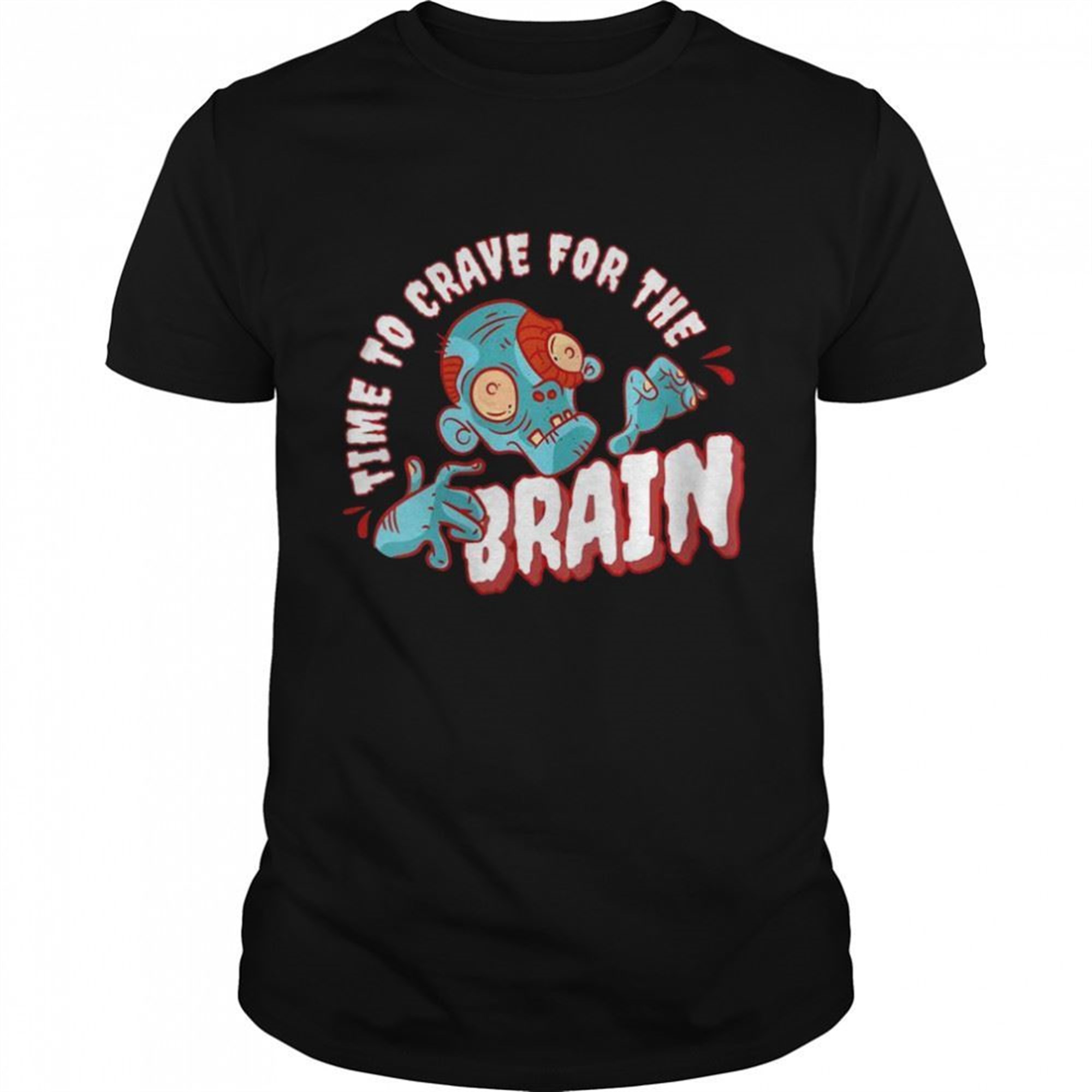 Halloween Crave For The Brain Rip Zombie Shirt