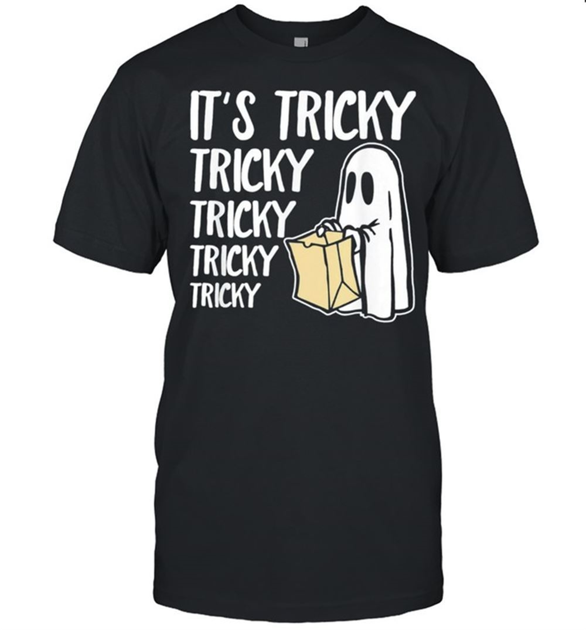 Halloween Cute Ghost Shirt Its Tricky Tricky Shirt
