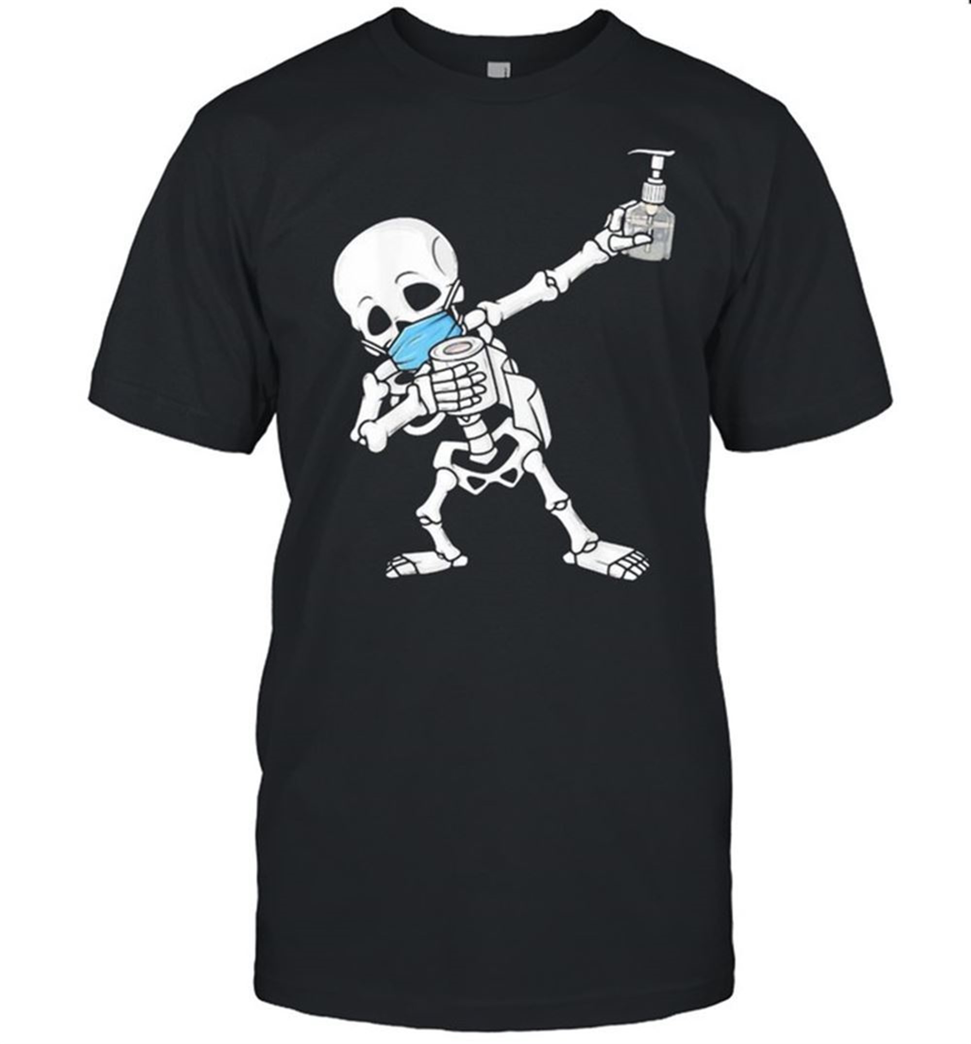 Halloween Dabbing Skeleton Toddler Boys Kids Shirt