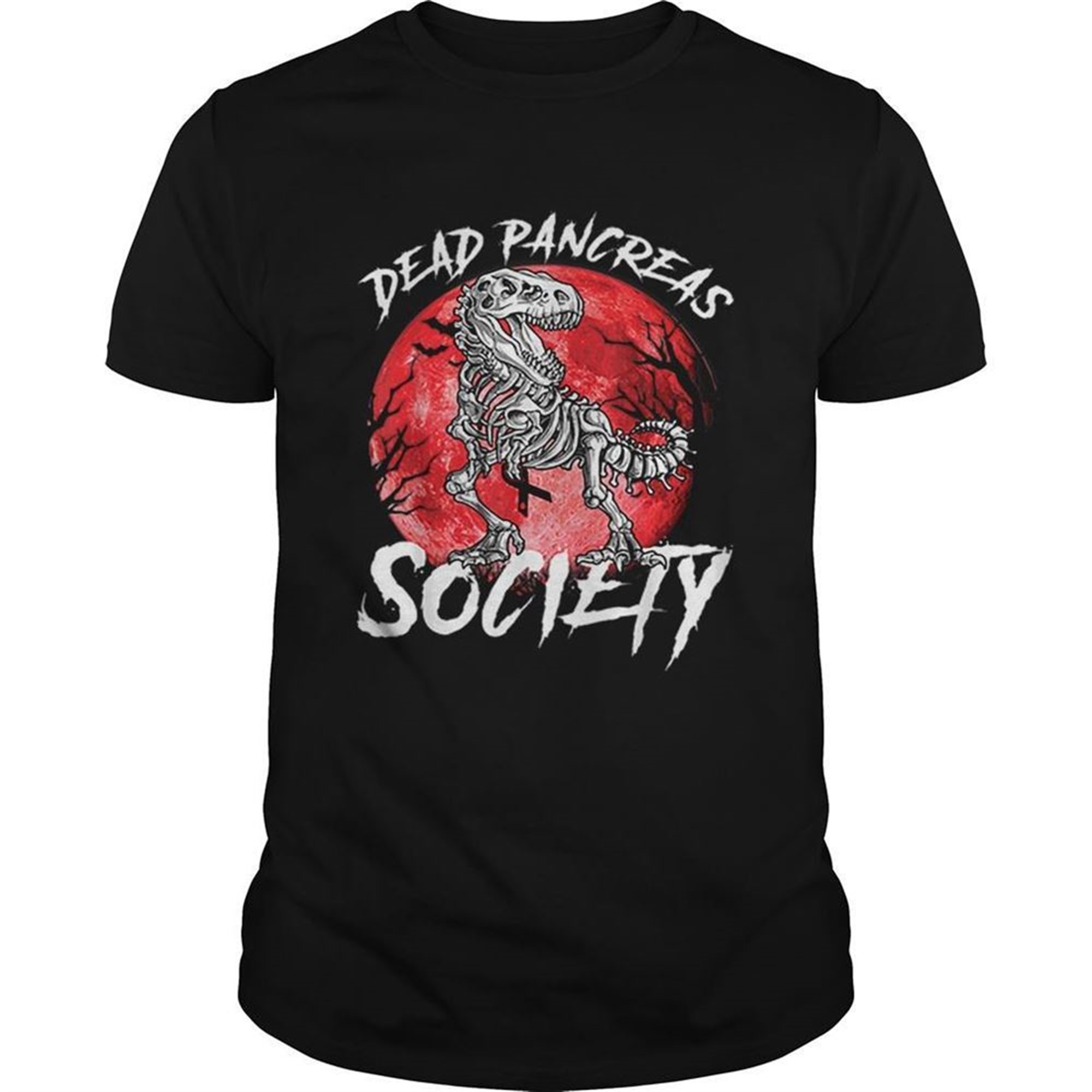 Halloween Dinosaur Diabetes Awareness Dead Pancreas Society Shirt