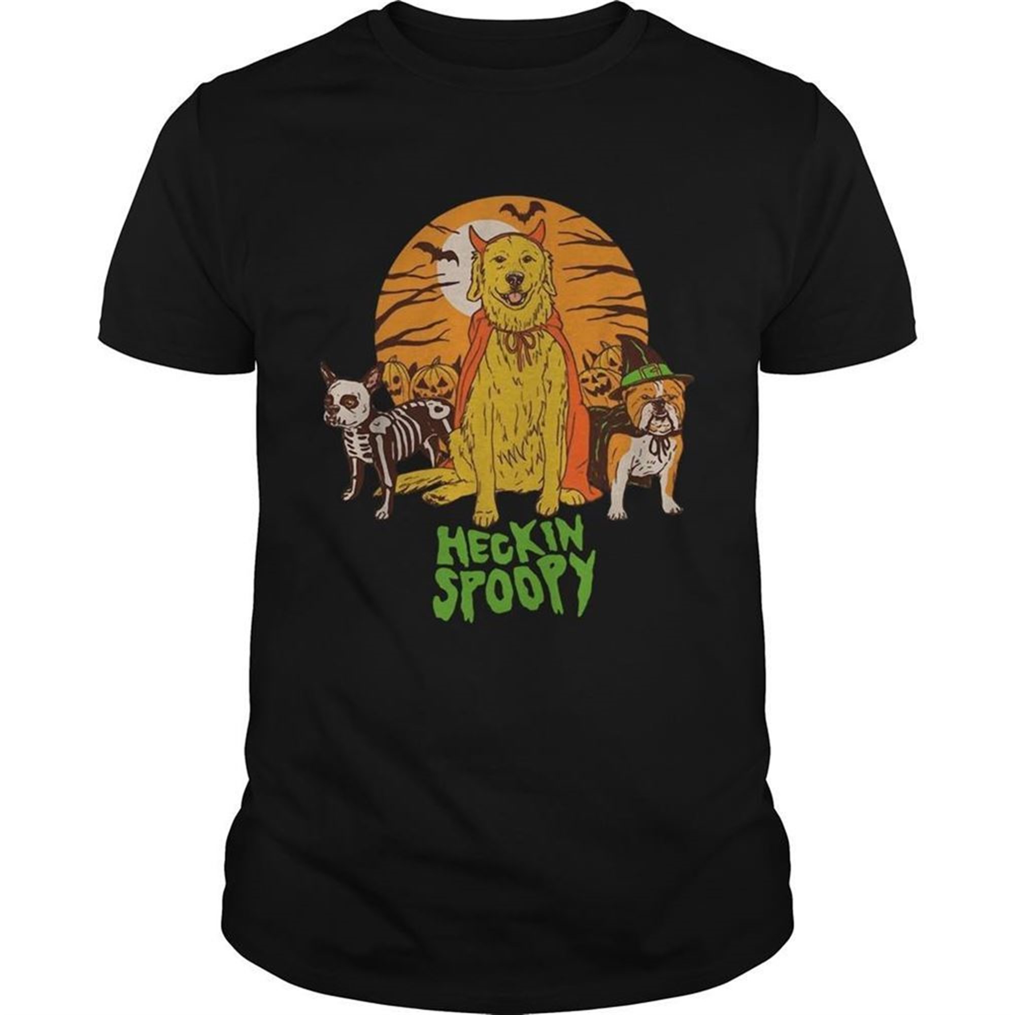 Halloween Dog Heckin Spoopy Shirt