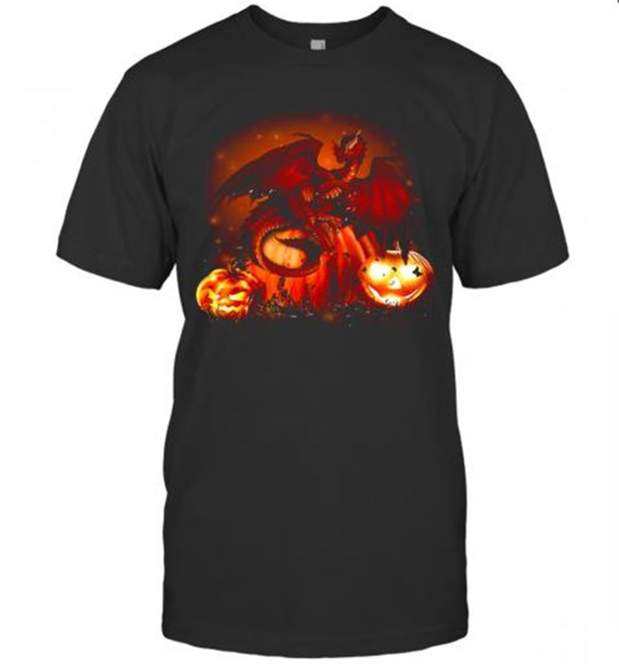 Halloween Dragon Pumkin T-shirt