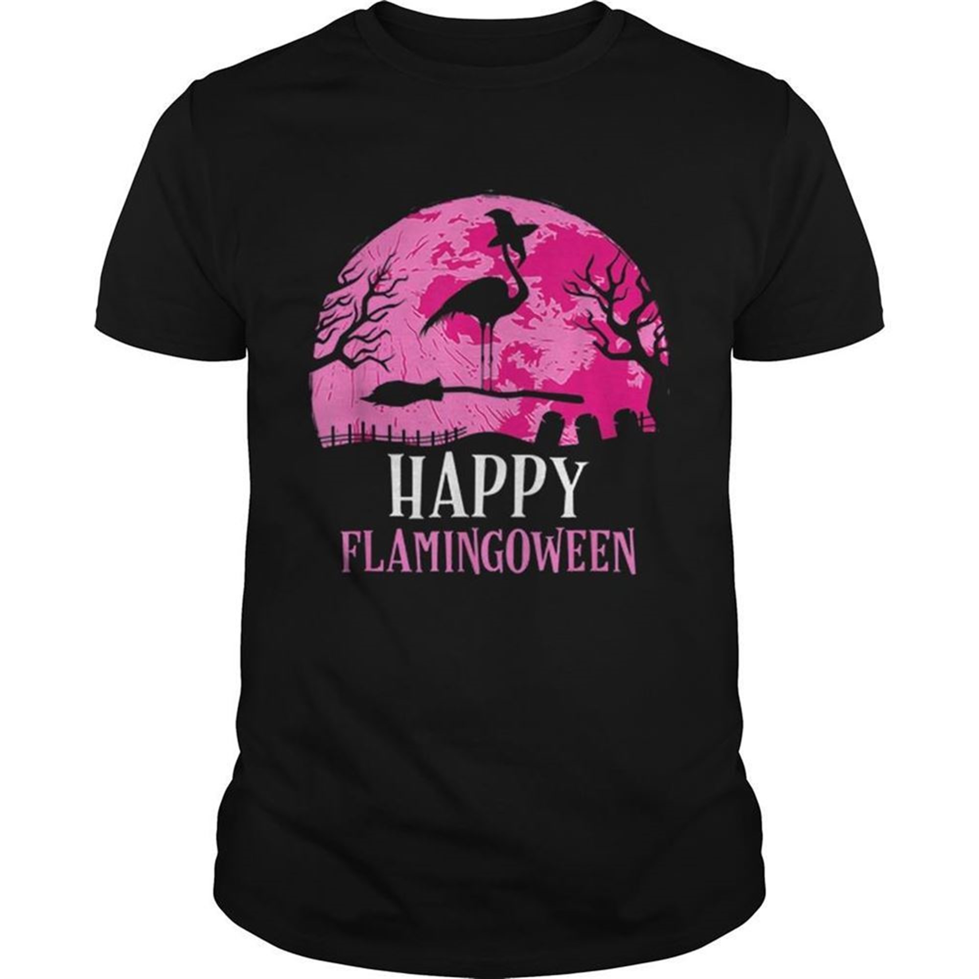 Halloween Flamingo Witch Happy Flamingoween Gift Shirt