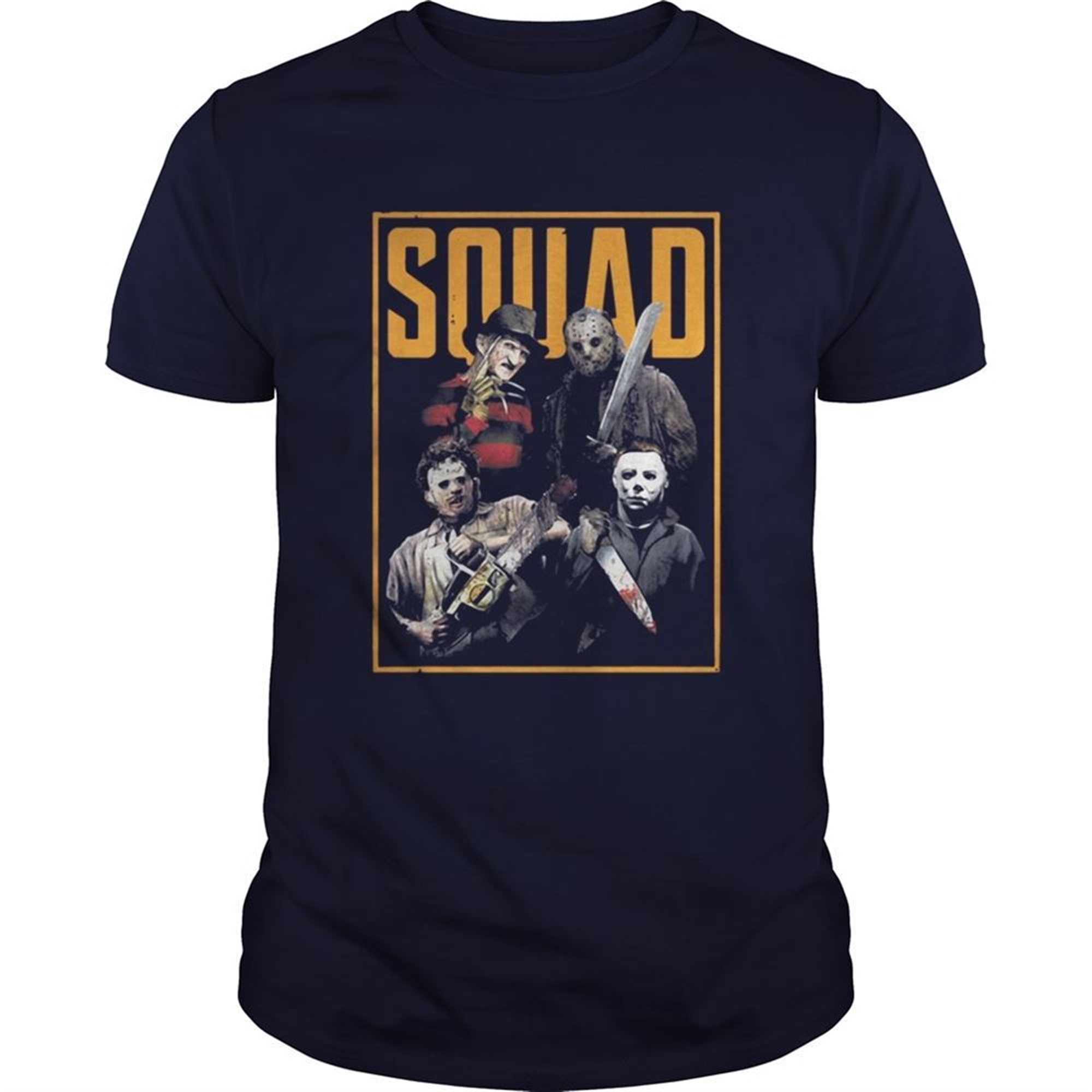 Halloween Freddy Jason Leatherface And Michael Myers Squad Shirt